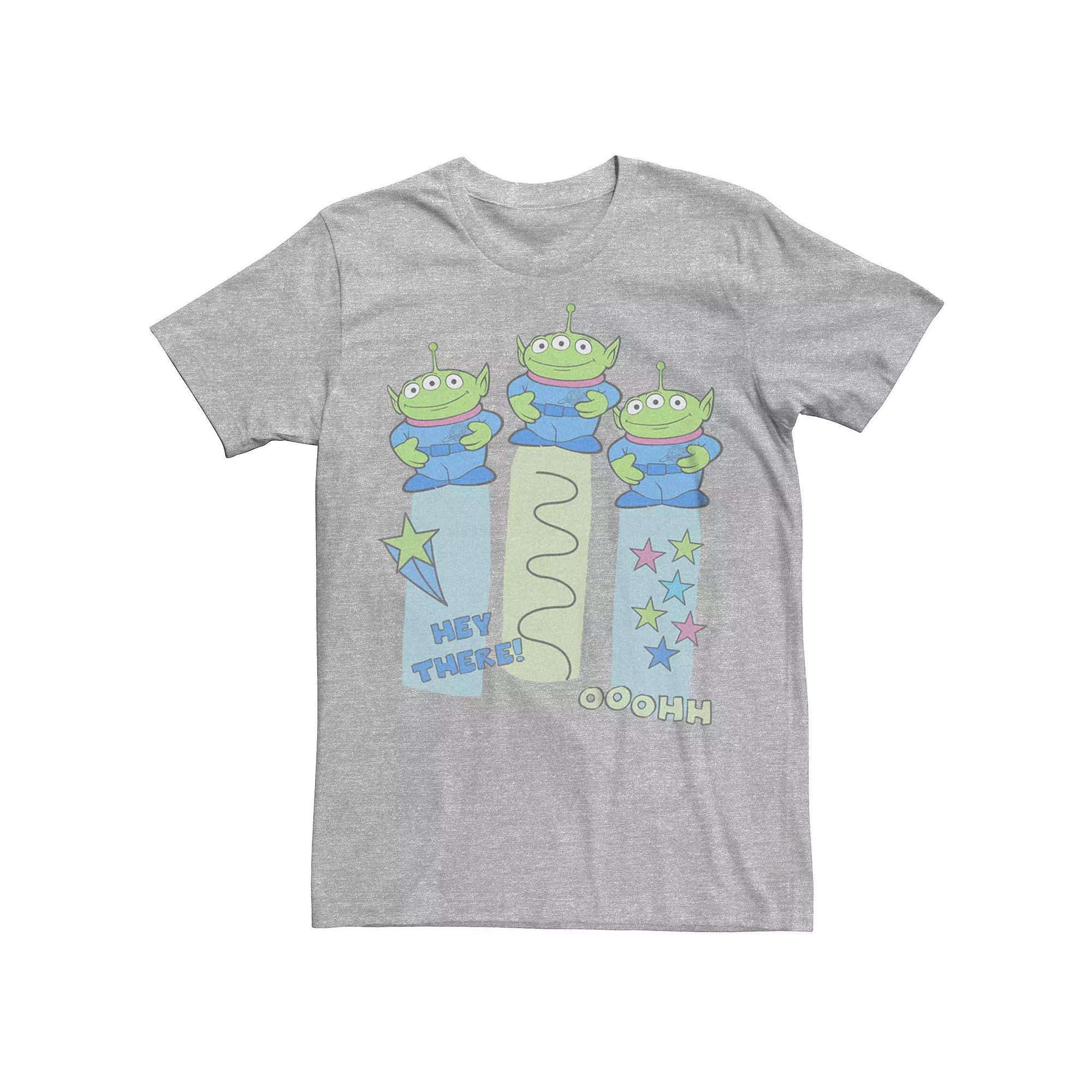 Disney / Pixar's Toy Story Men's Three Aliens Graphic Tee, Size: XS, Athletic Grey Product Image