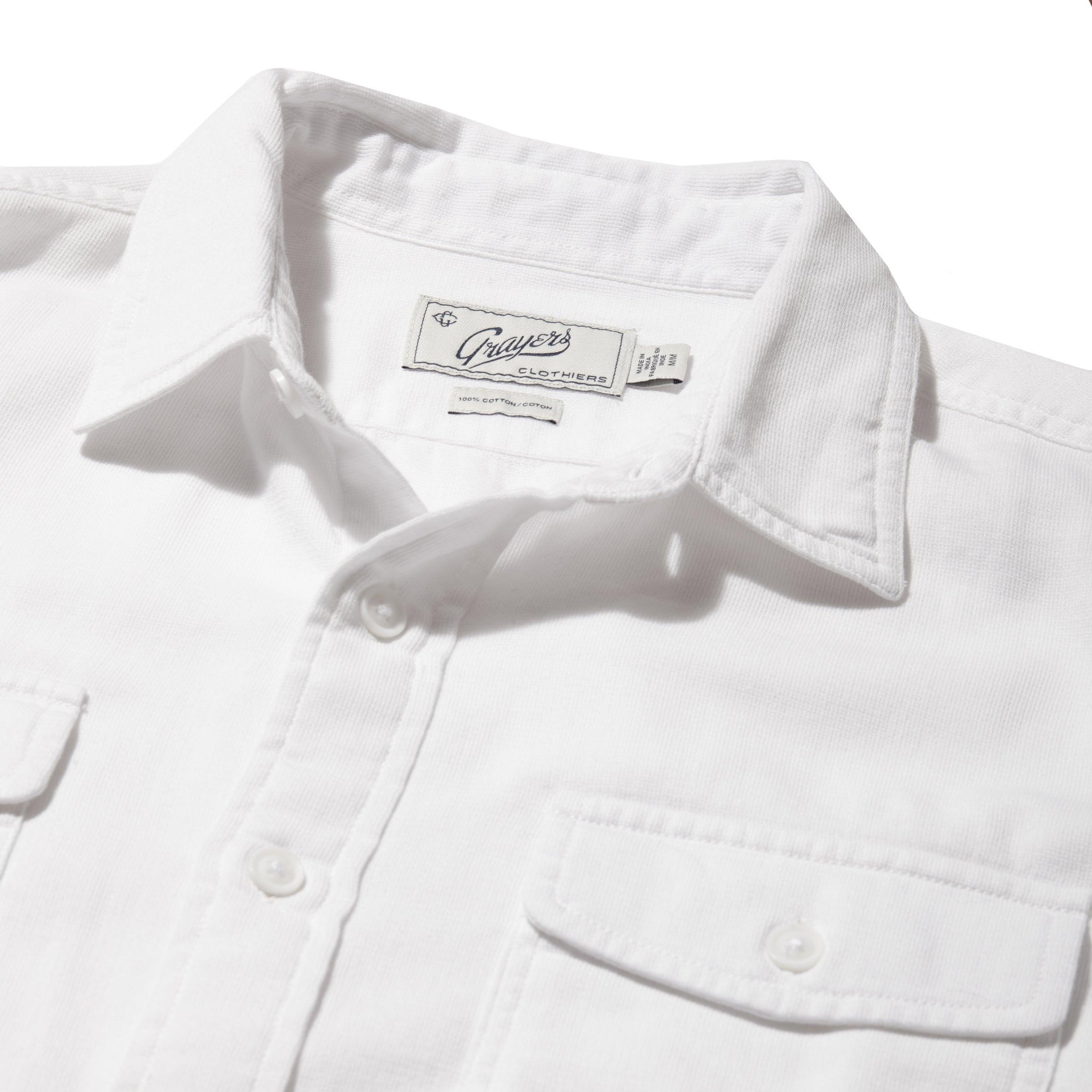 Bedford Textured Shirt - White Product Image