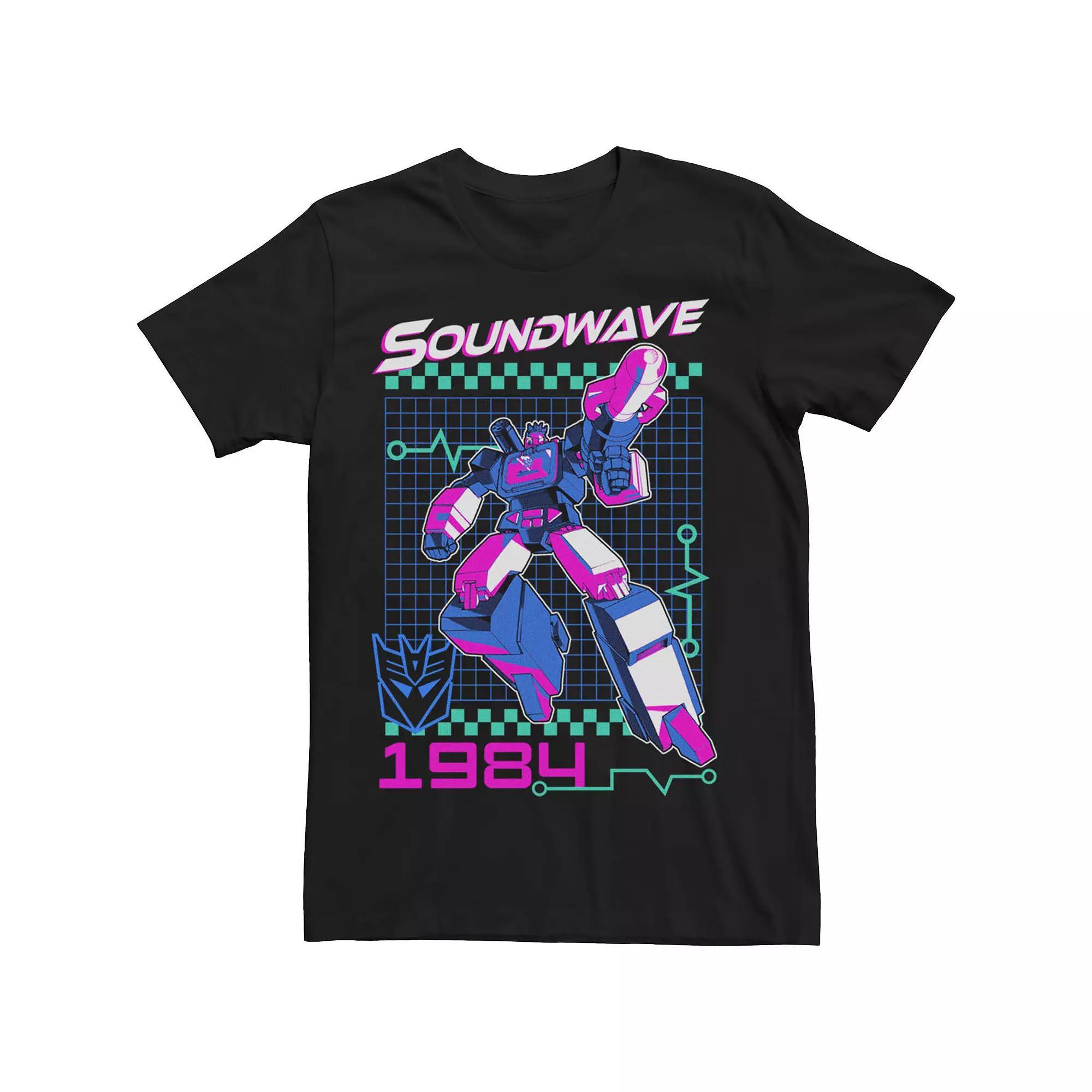 Big & Tall Transformers Soundwave 1984 Tee, Men's, Size: 3XL, Black Product Image