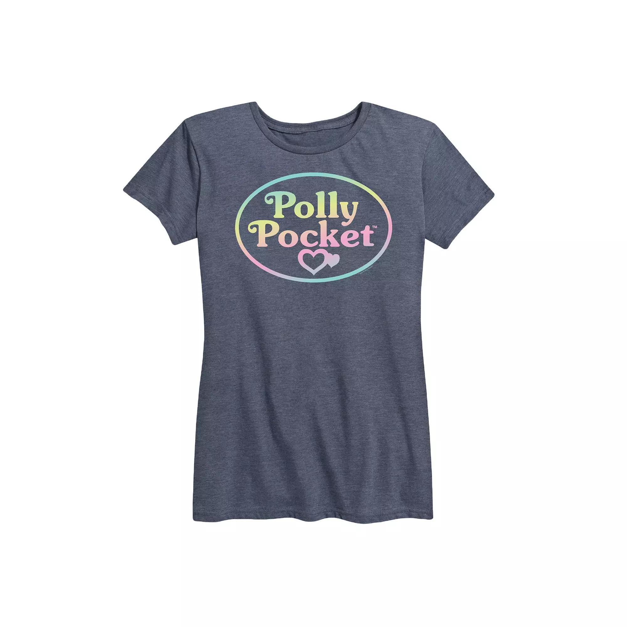 Womens Polly Pocket Ombre Logo Graphic Tee Product Image