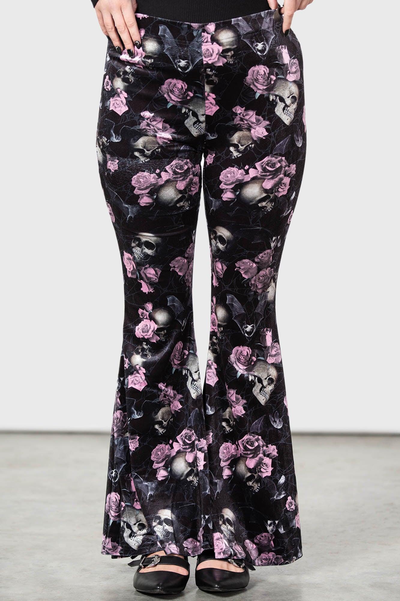 Moondance Bell Bottoms [BLACK/PINK] [PLUS] - Resurrect Female Product Image