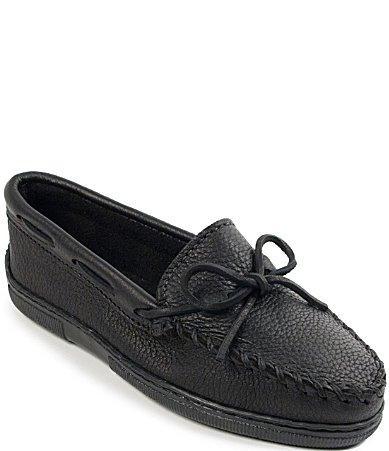 Minnetonka Moosehide Classic Bow Detail Moccasins Product Image