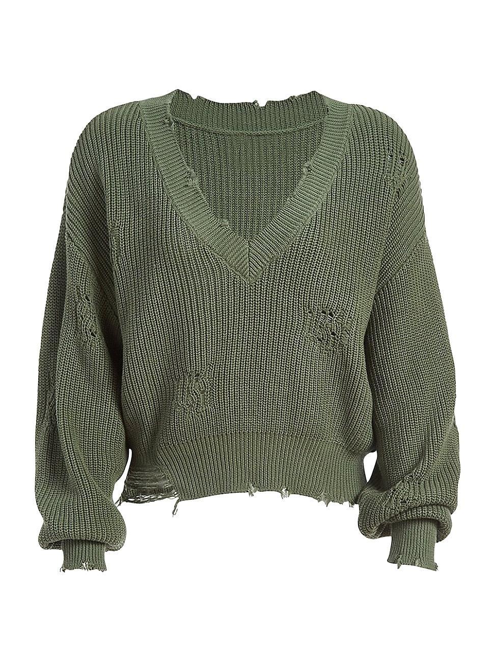 Womens Cropped Sweater Product Image
