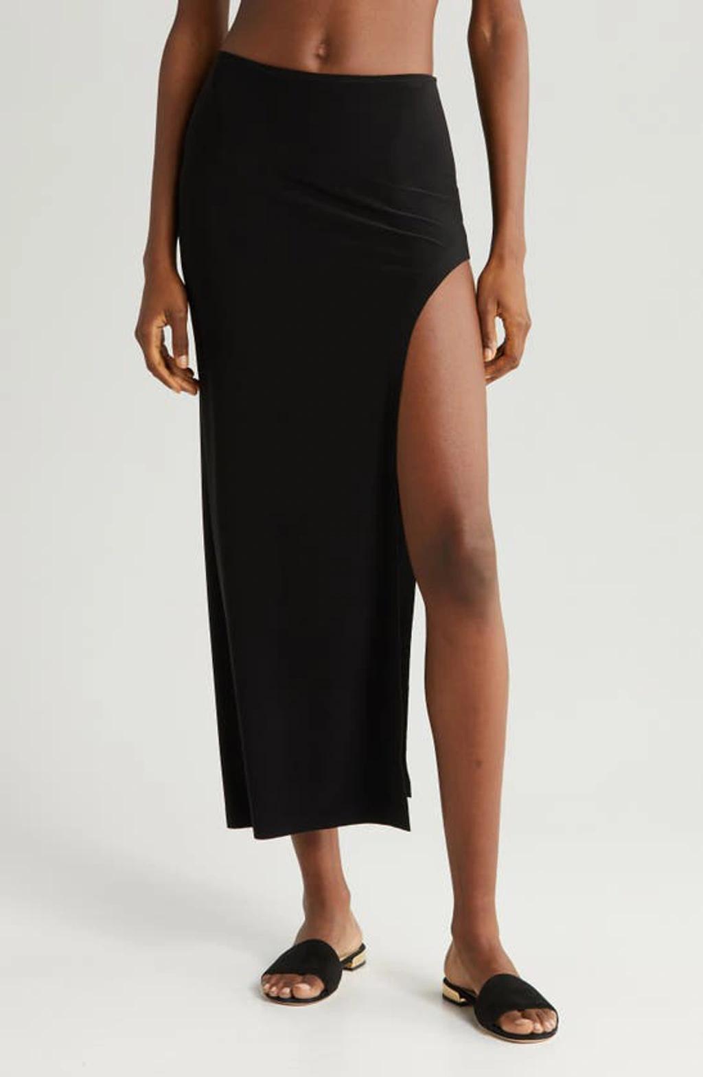 Marissa Wide Slit Skirt Norma Kamali Product Image
