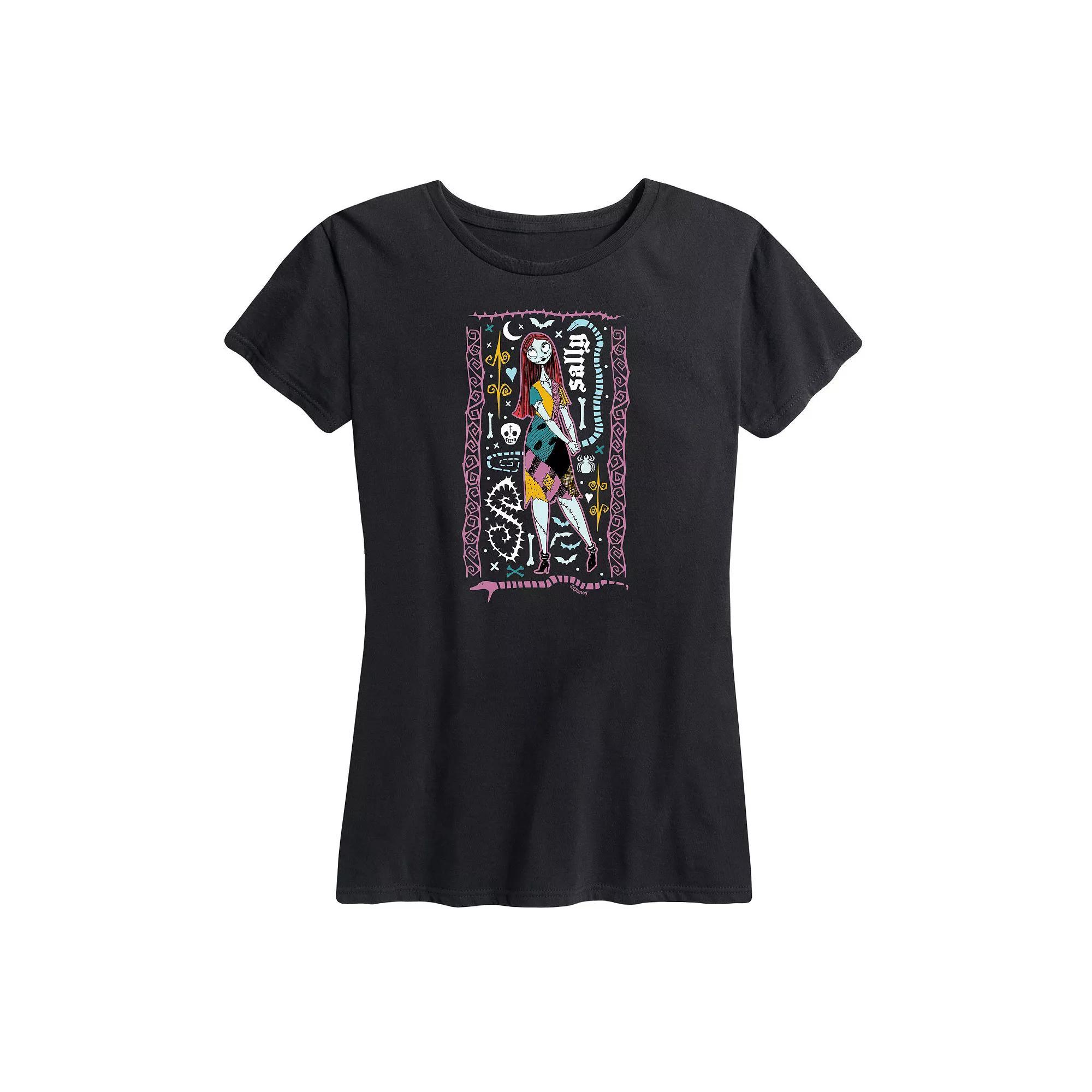 Disney's Nightmare Before Christmas Sally Women's Graphic Tee, Girl's, Size: Medium, Black Product Image