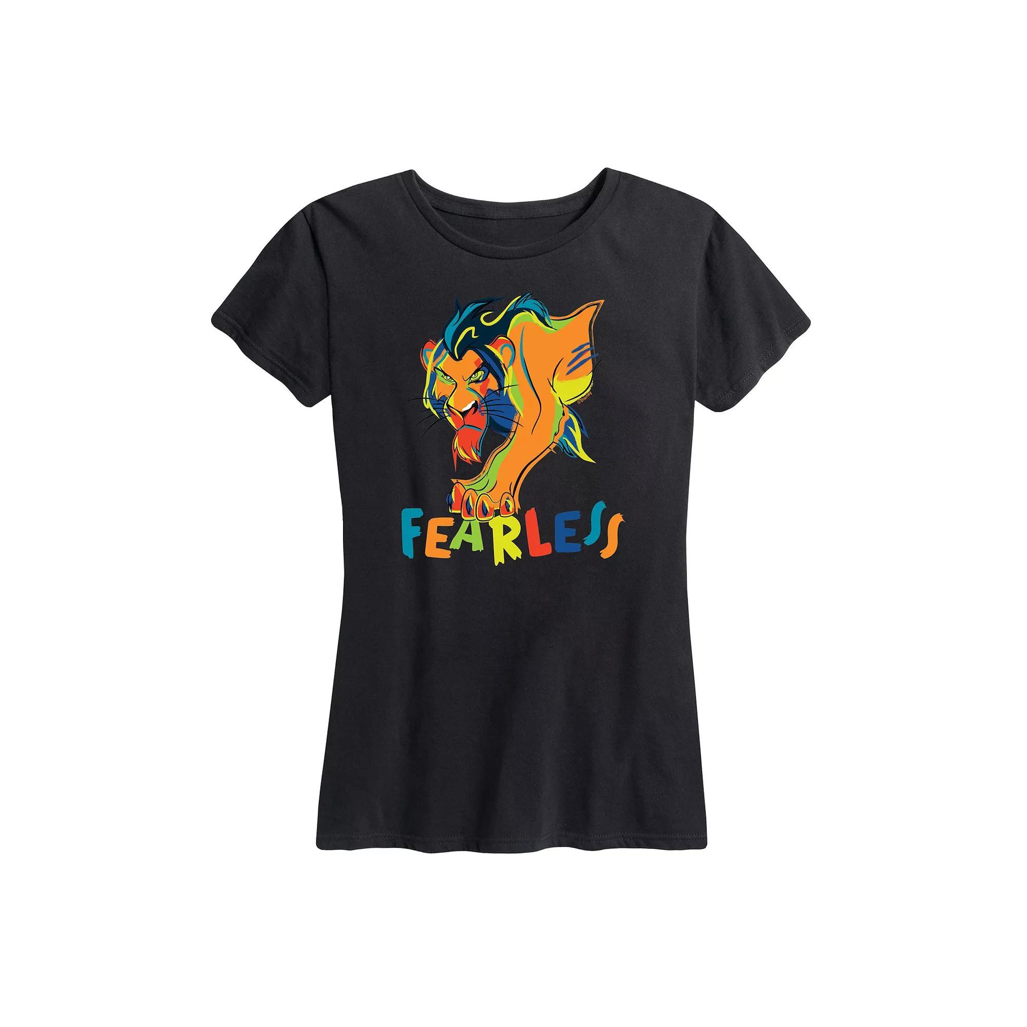 Disneys Lion King Scar Womens Fearless Graphic Tee Product Image