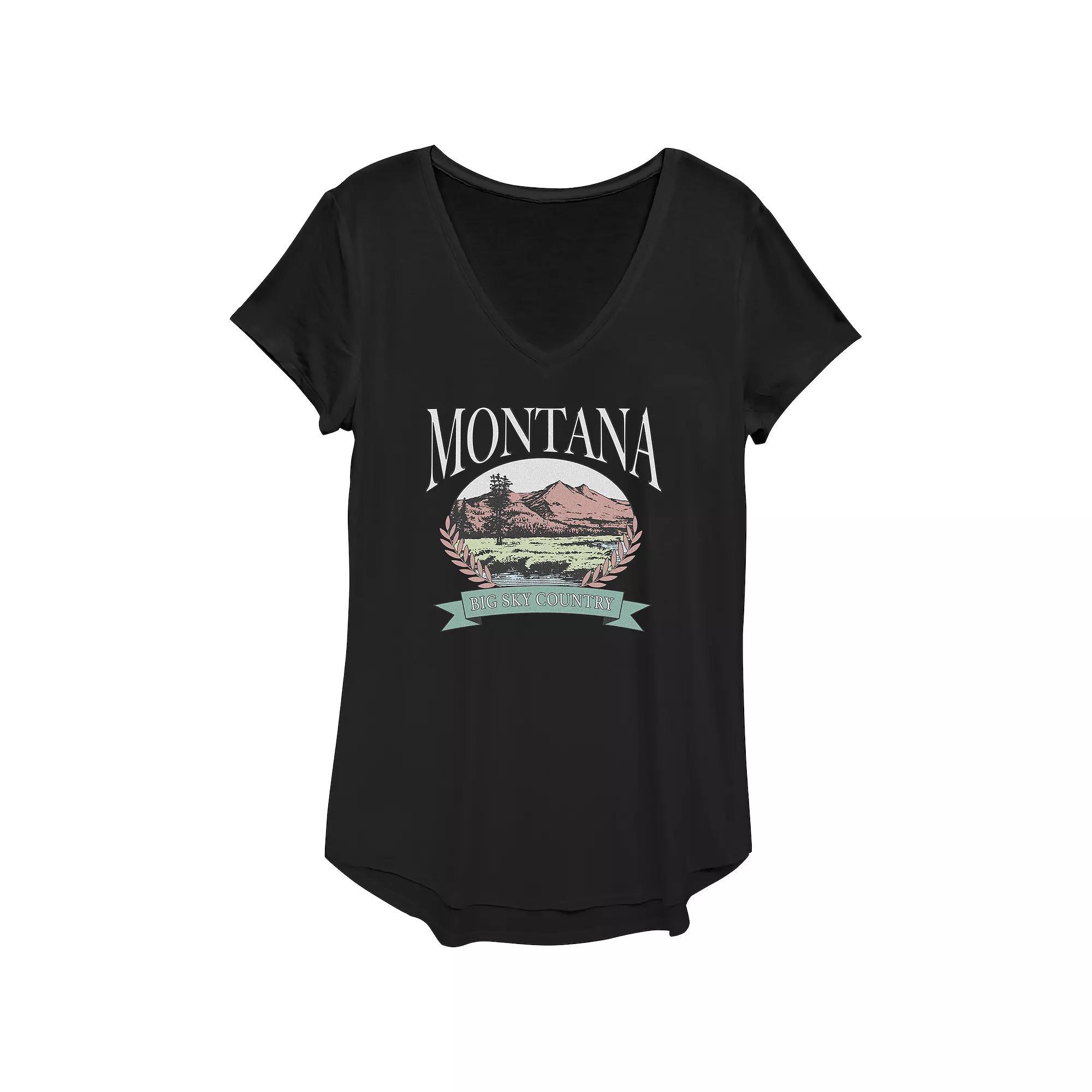 Womens Montana Big Sky Country Graphic Tee, Girls Product Image