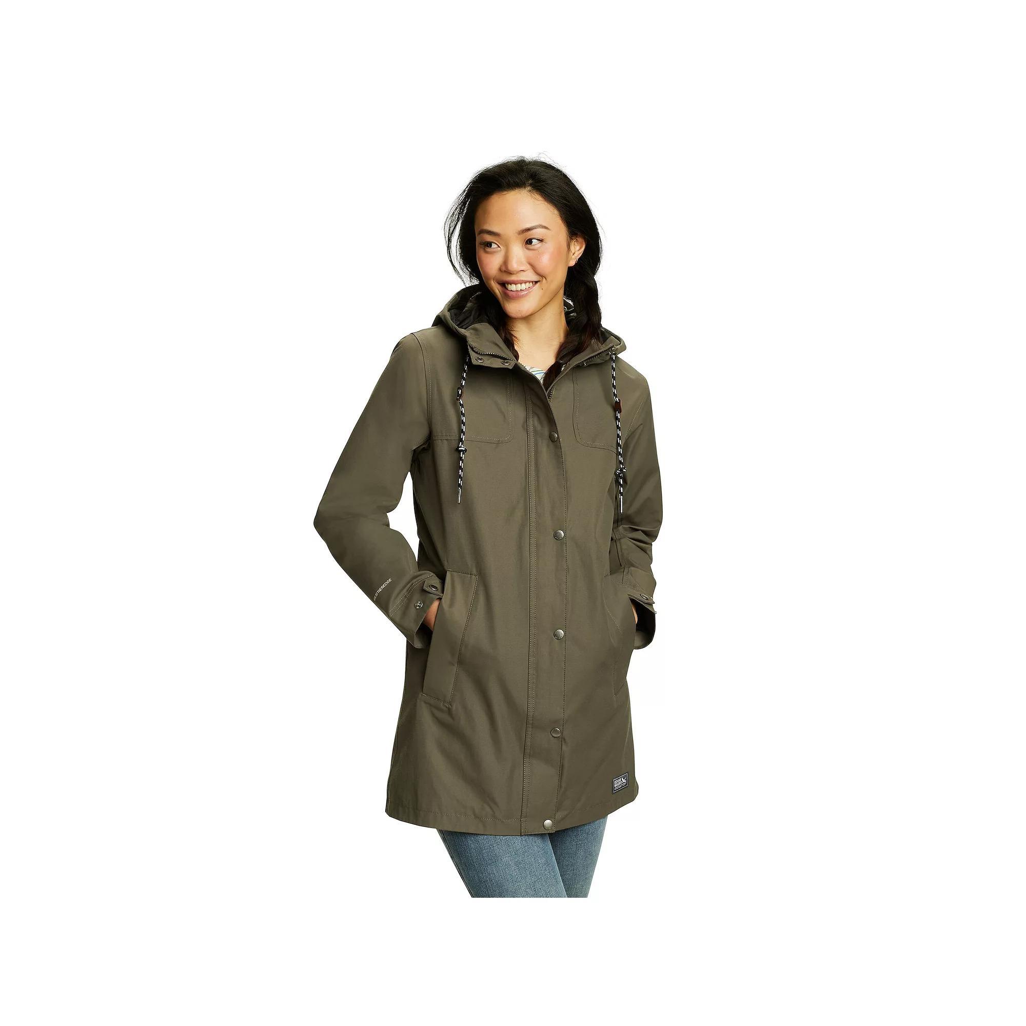 Women's Eddie Bauer Charly Lightweight Hooded Parka, Size: Large, Slate Green Product Image