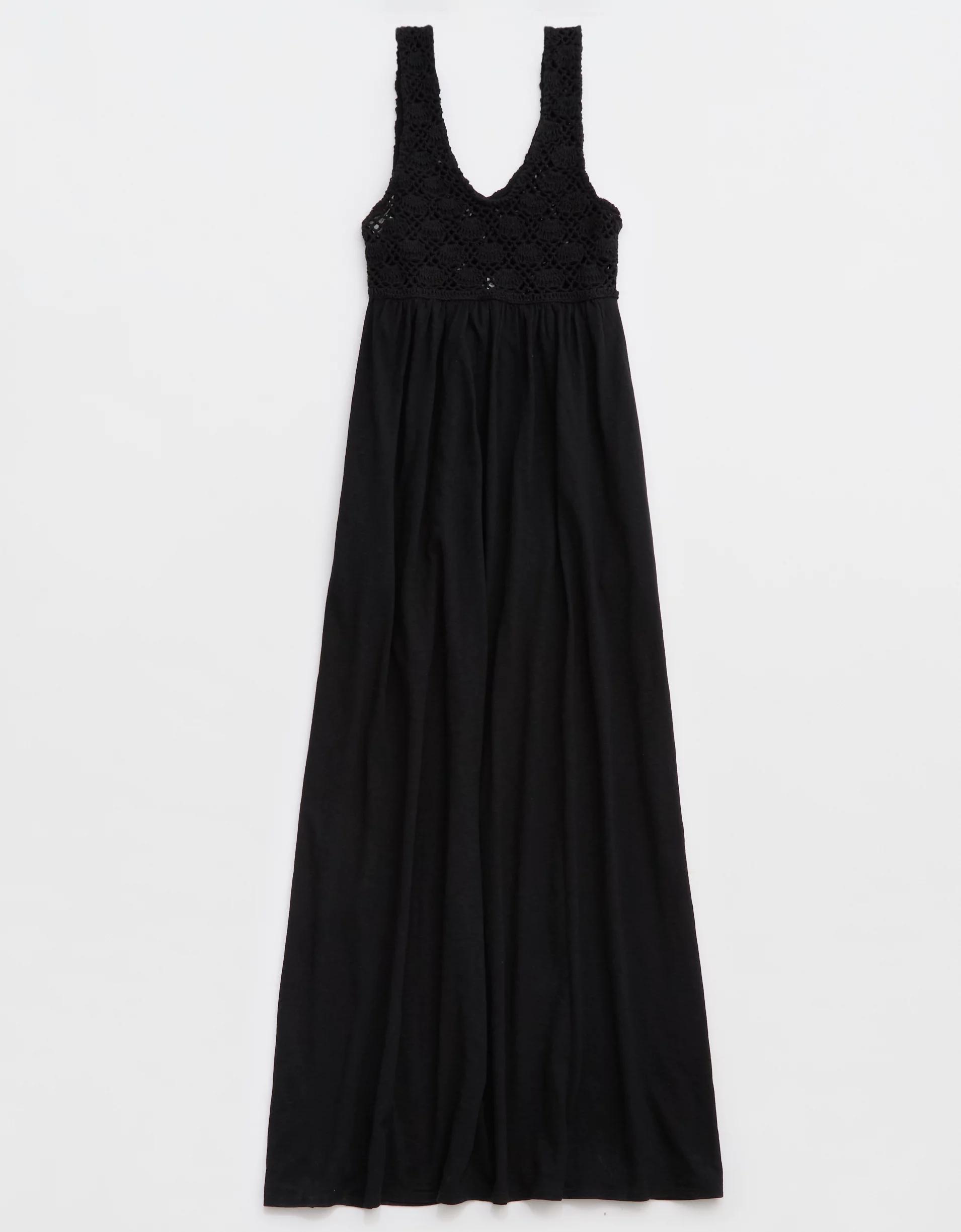 Aerie Crochet Maxi Dress Product Image