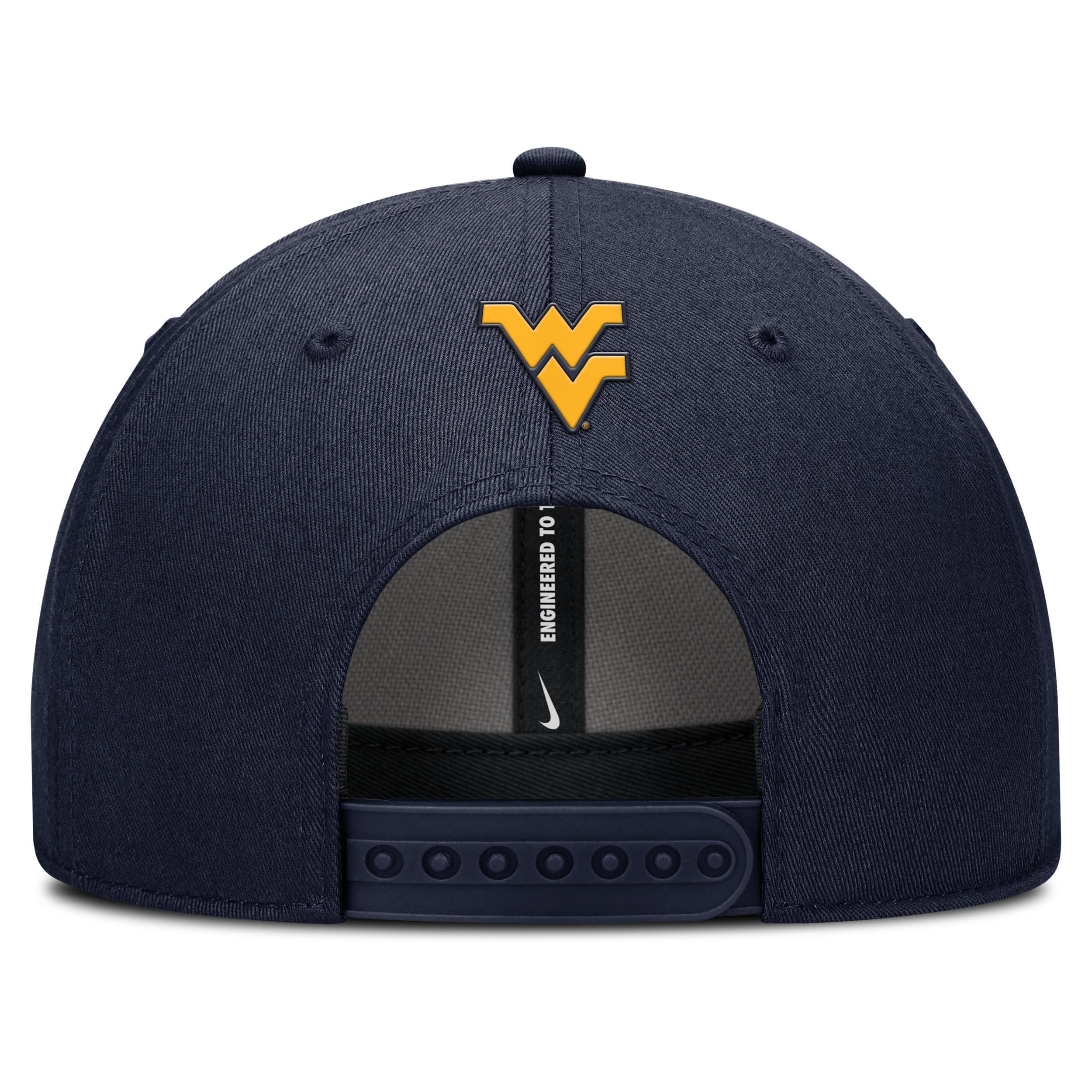 West Virginia Sideline Rise Practice Nike Men's College Adjustable Hat Product Image