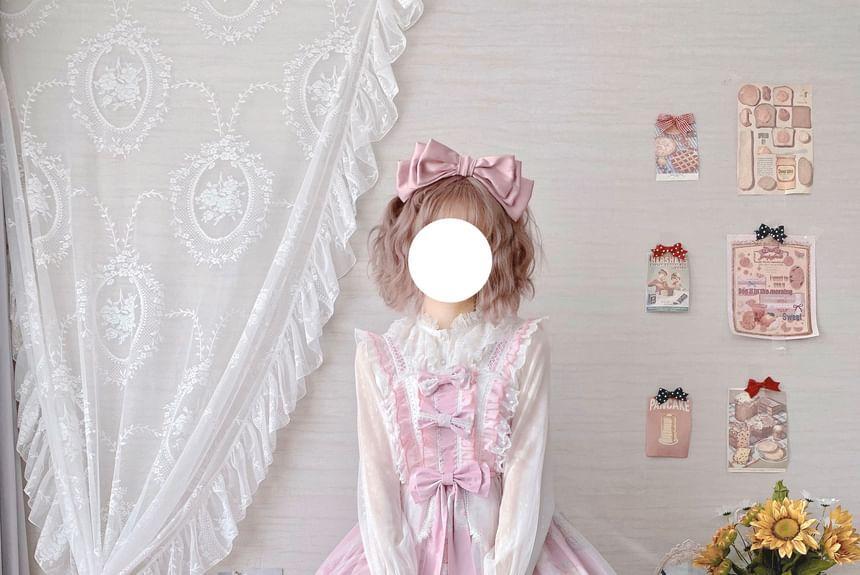 Cartoon Print Ruffled Mini A-Line Lolita Dress / Petticoat Product Image