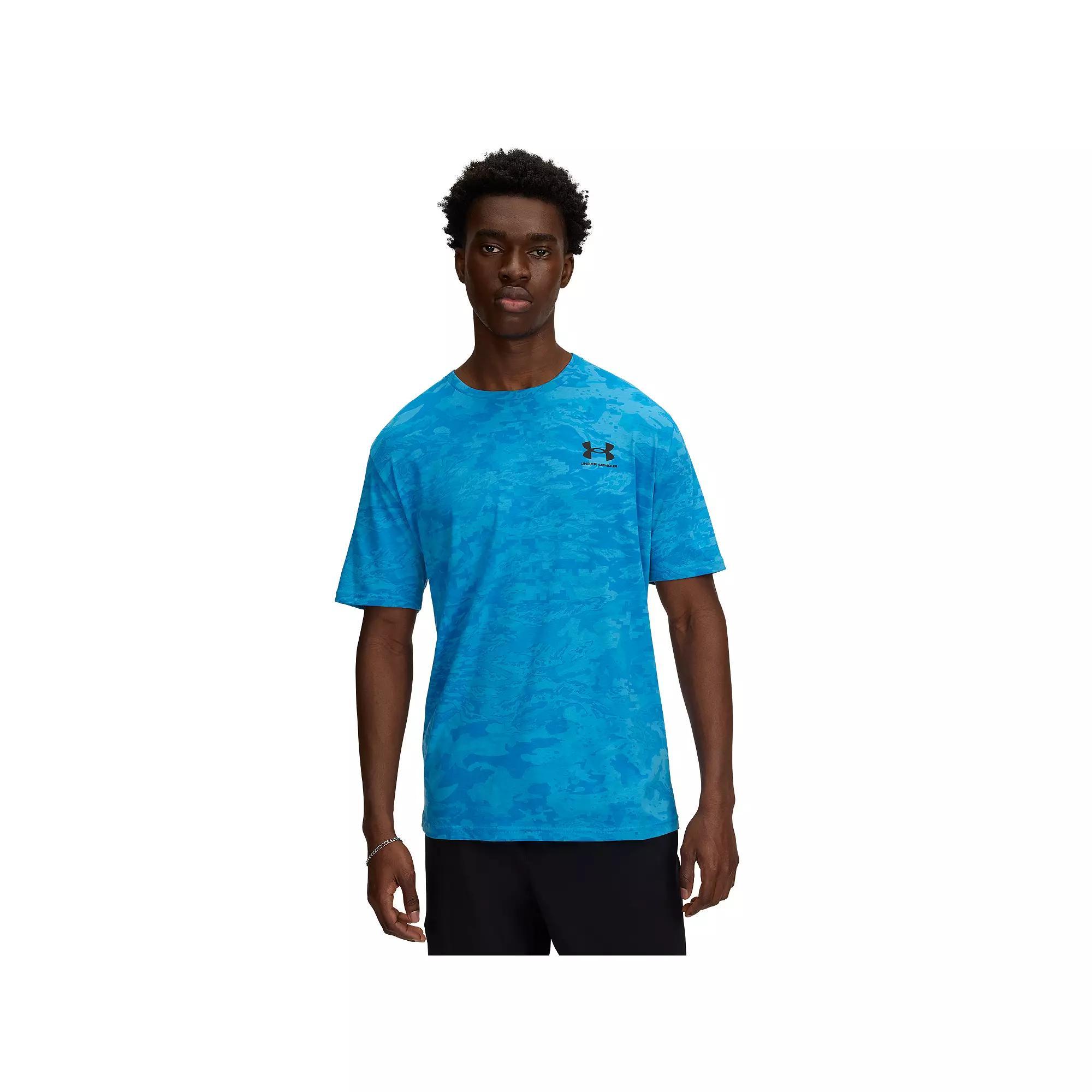 Big & Tall Under Armour Camo Tee, Men's, Size: 3XL, Ether Blue Product Image