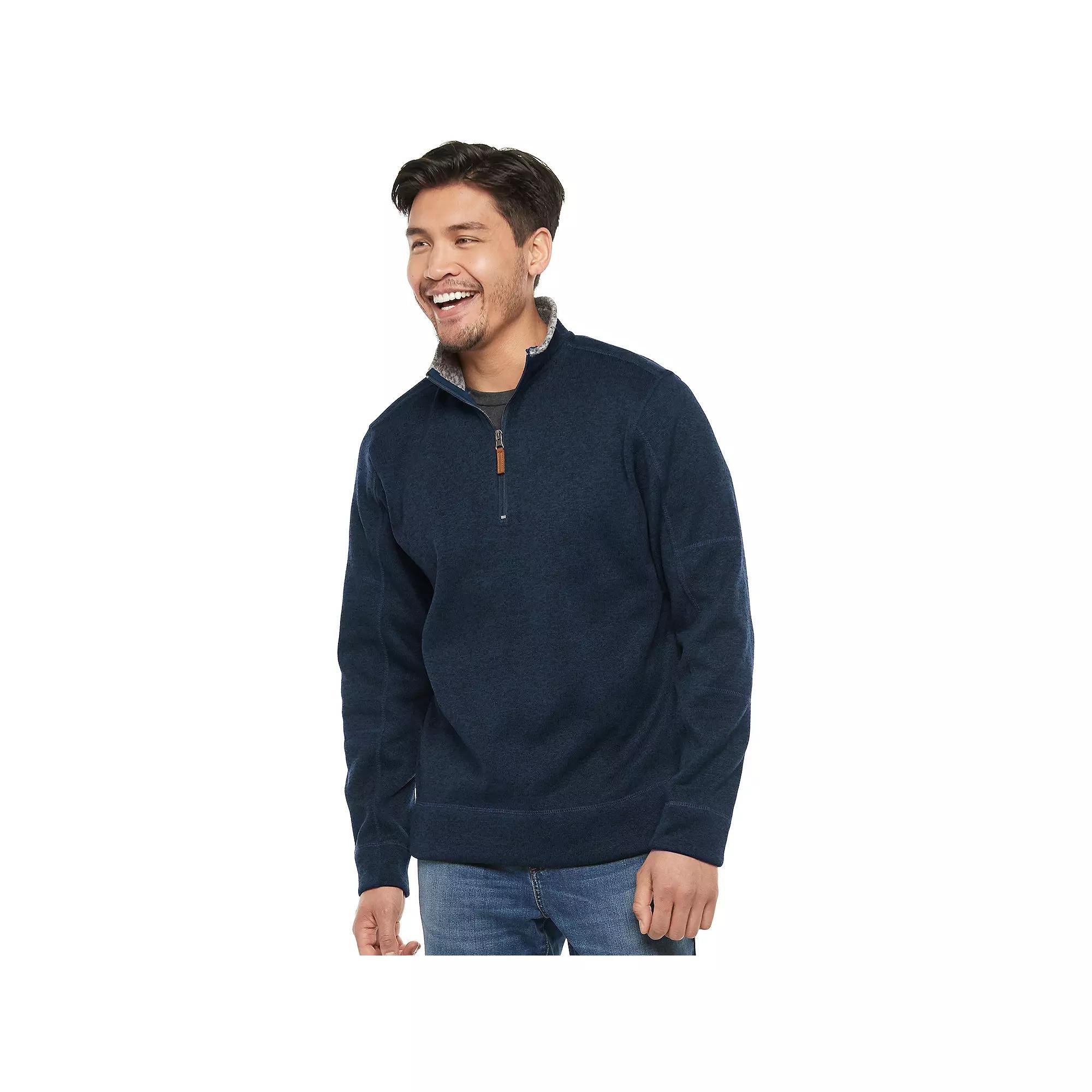 Men's Victory Outfitters Fleece Quarter-Zip Pullover, Size: Medium, Red Product Image