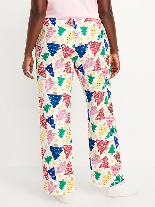 Mid-Rise Flannel Pajama Pants for Women Product Image