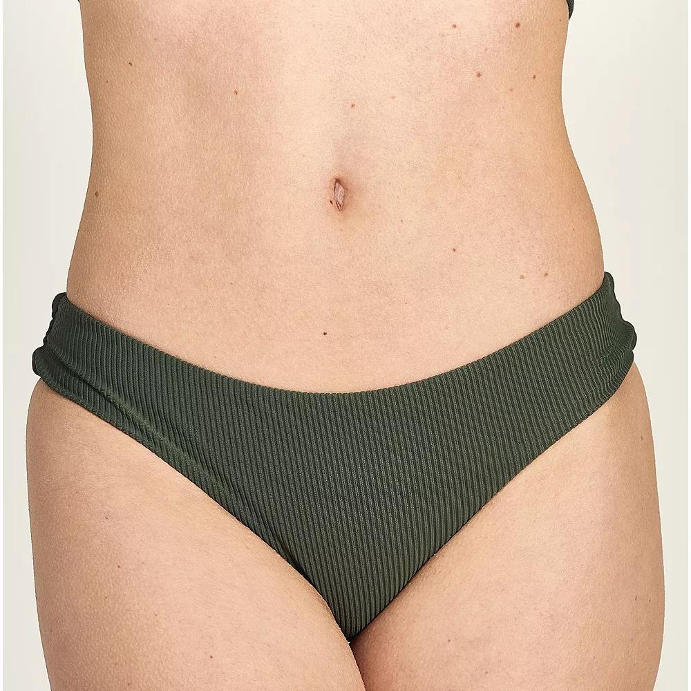 Juniors' Cyn & Luca Rubbed Bethany Scoop Swim Bottoms, Women's, Size: Medium, Green Product Image