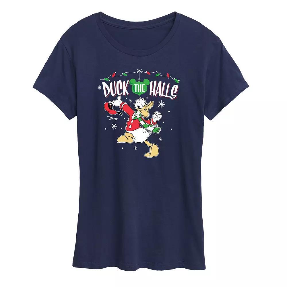 Disney's Lilo and Stitch Women's Christmas Crew Graphic Tee, Size: XL, Black Product Image