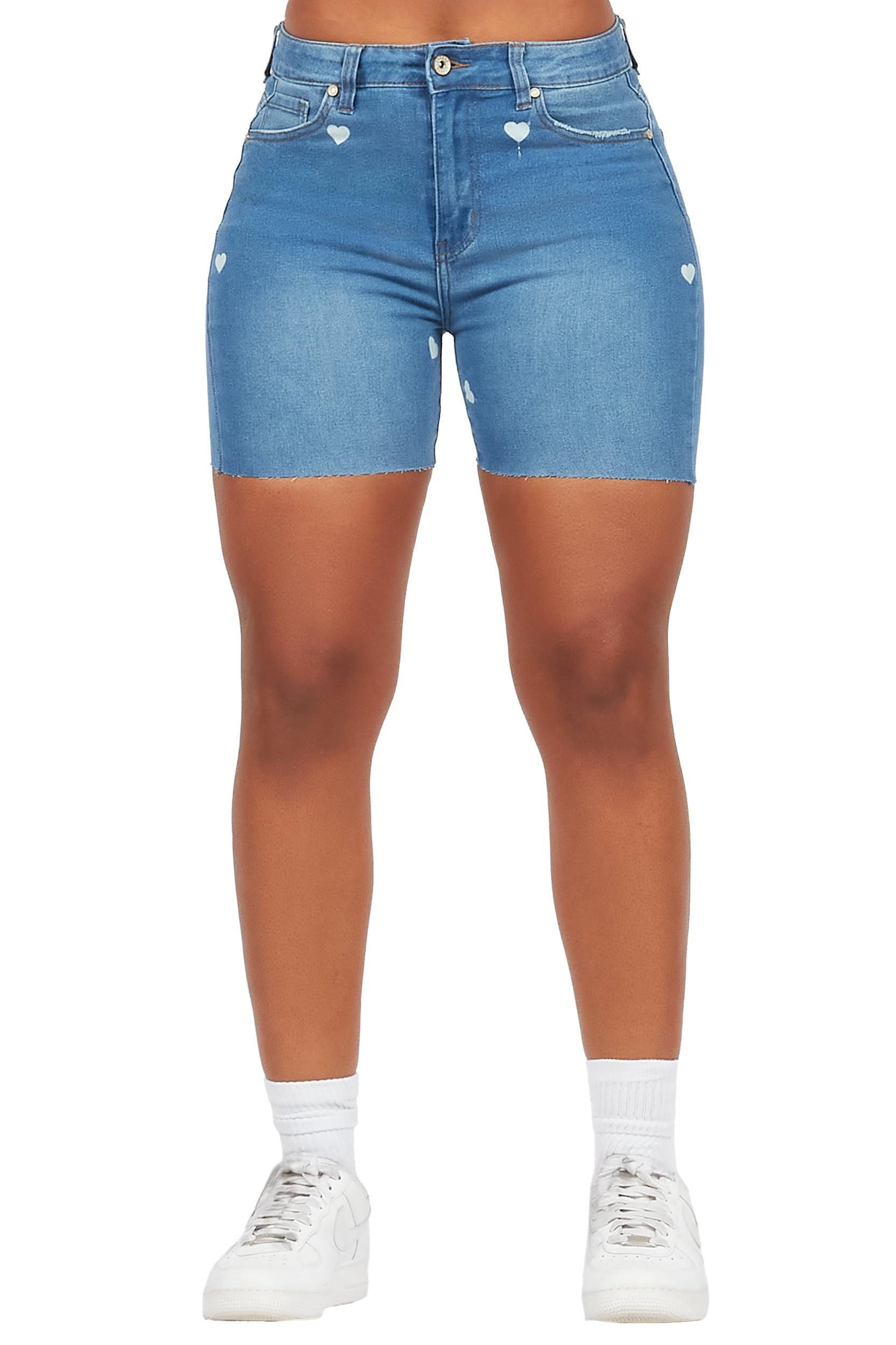Tanzy Med. Wash Denim Short Female Product Image