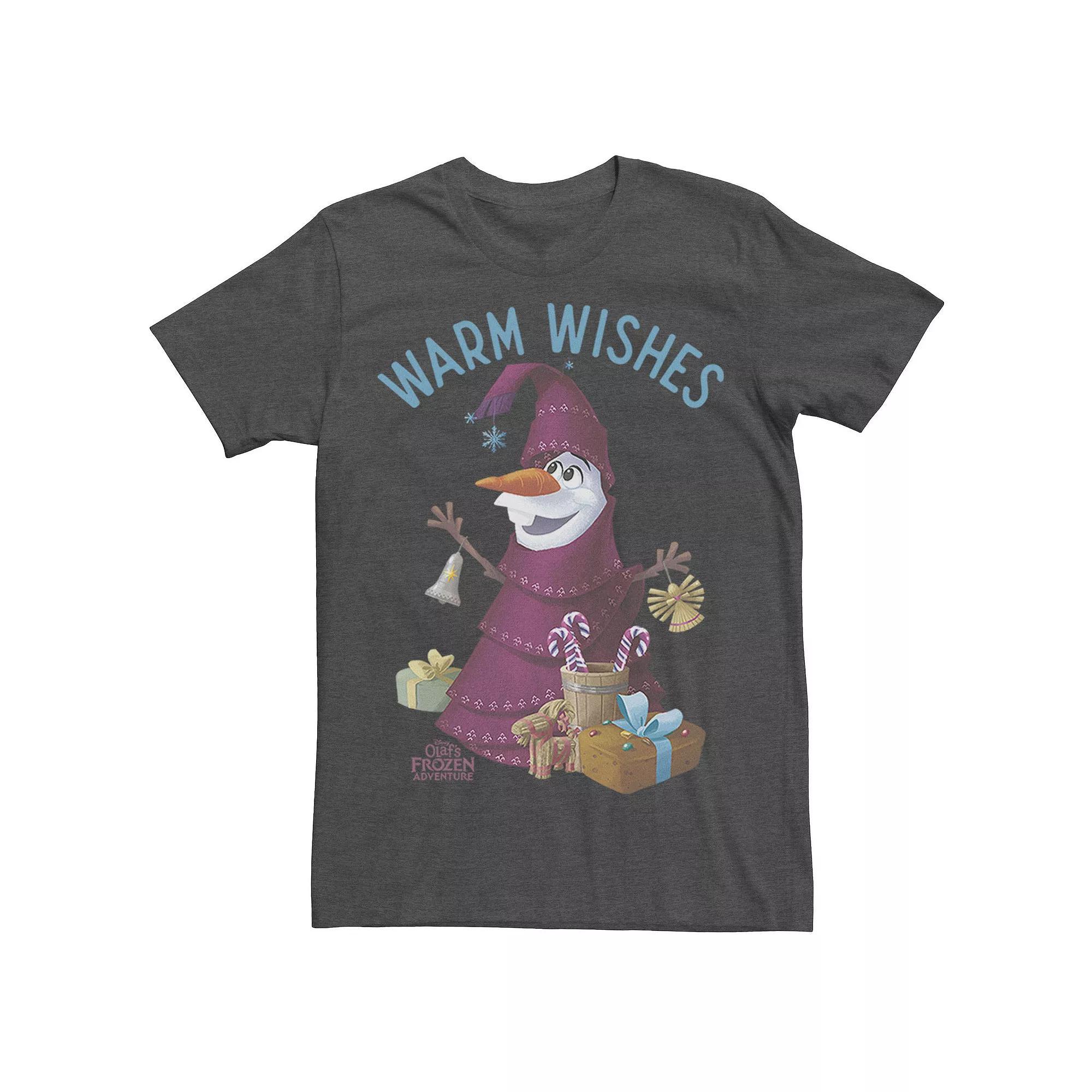 Disney's Frozen Olaf Warm Wishes Men's Tee, Size: Small, Grey Heather Product Image