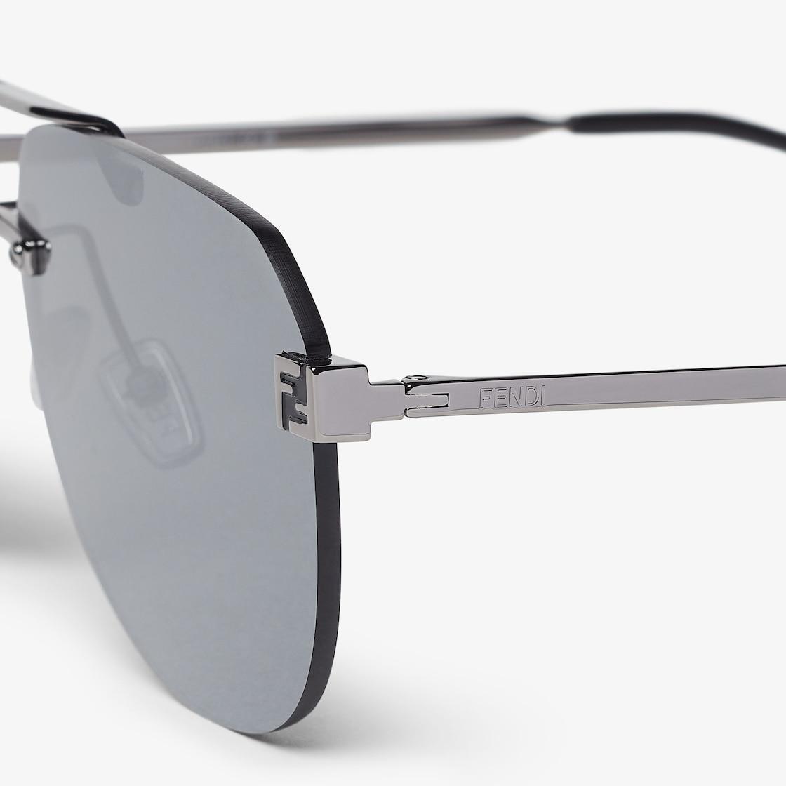 Fendi SkyRuthenium-colored metal sunglasses Product Image