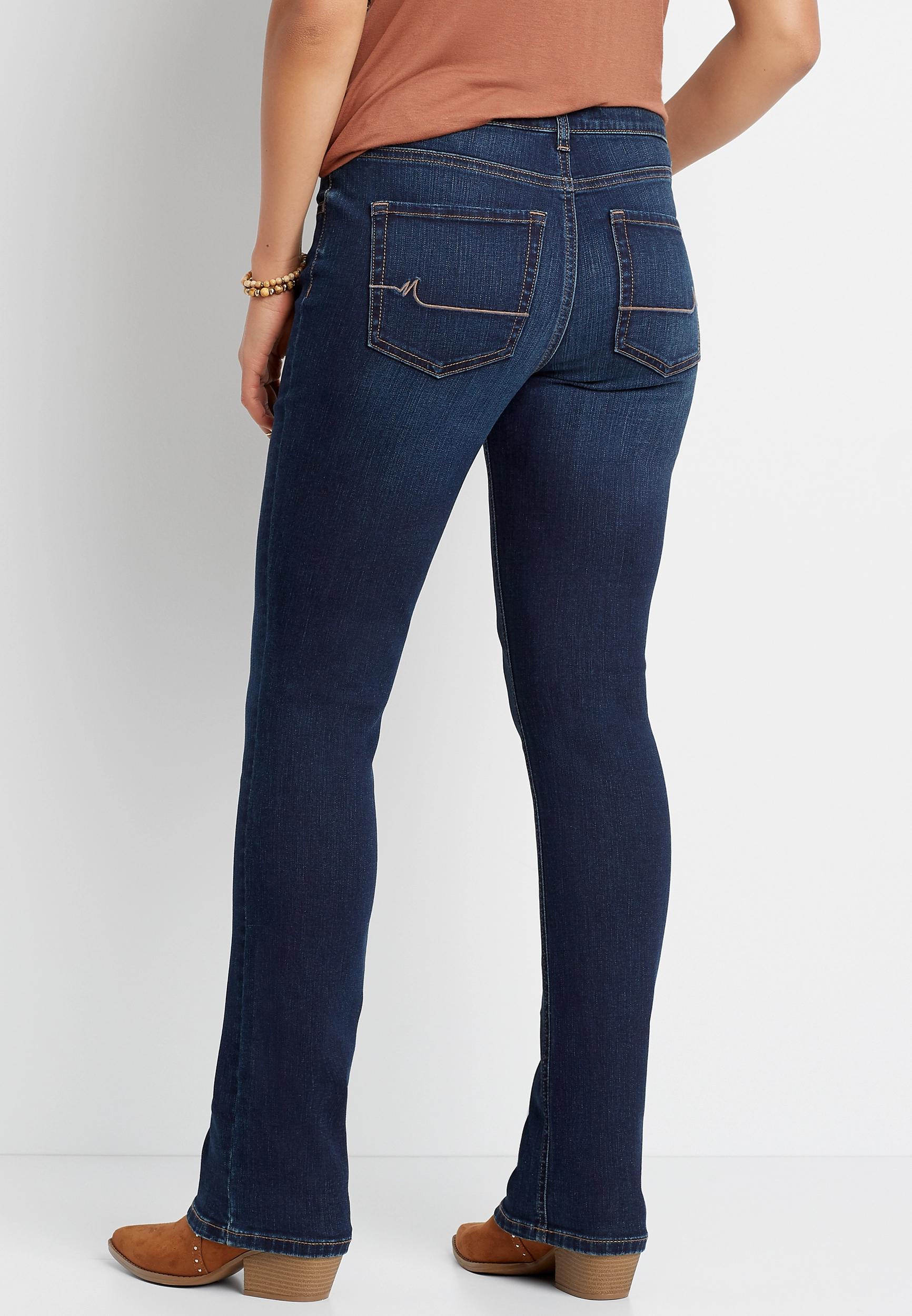 Maurices Womens Jeans Classic Slim Bootcut Mid Rise Jean Blue Denim Size 8 Product Image