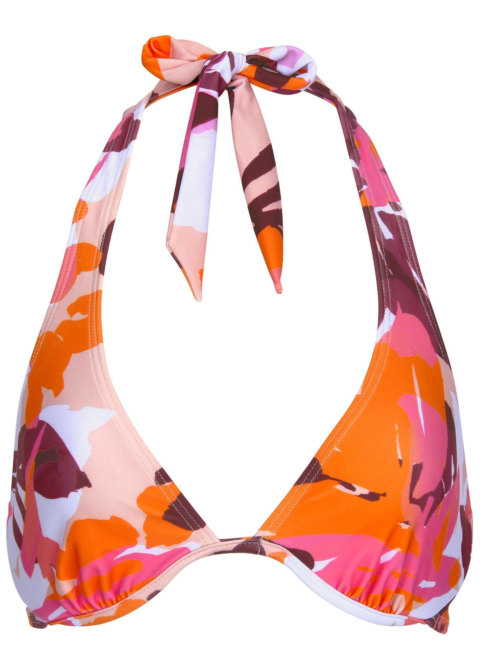 Belize Underwire Halter Top - Desert Floral Product Image