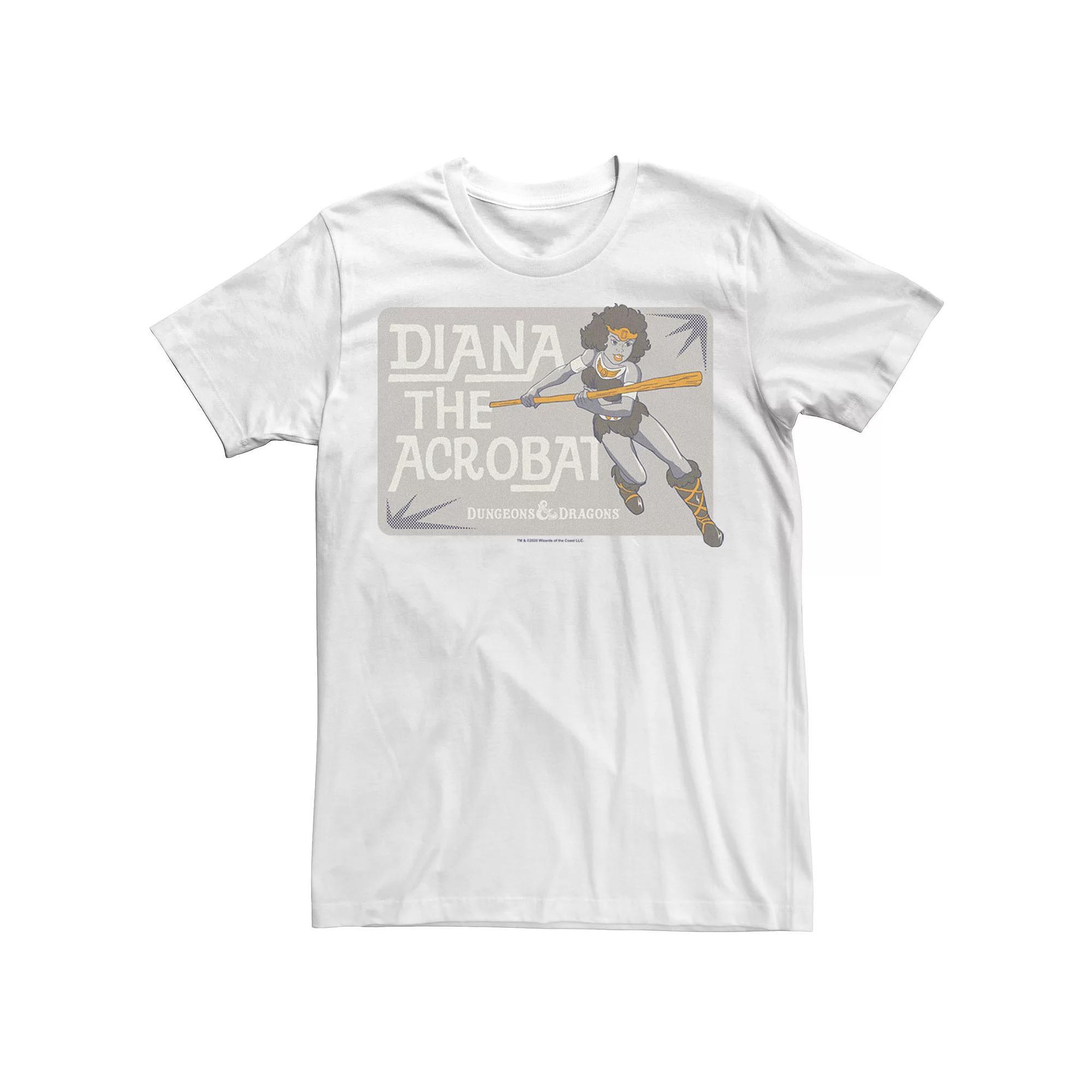 Men's Dungeons & Dragons Diana Acrobat Tee, Size: 3XL, White Product Image