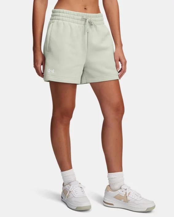 Women's Under Armour Rival Fleece Shorts, Size: Small, White Product Image
