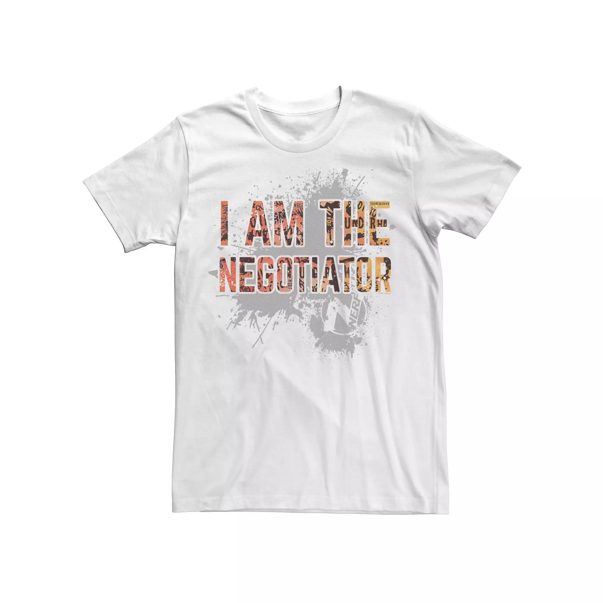 Men's Nerf "I Am The Negotiator" Tee, Size: XXL, White Product Image