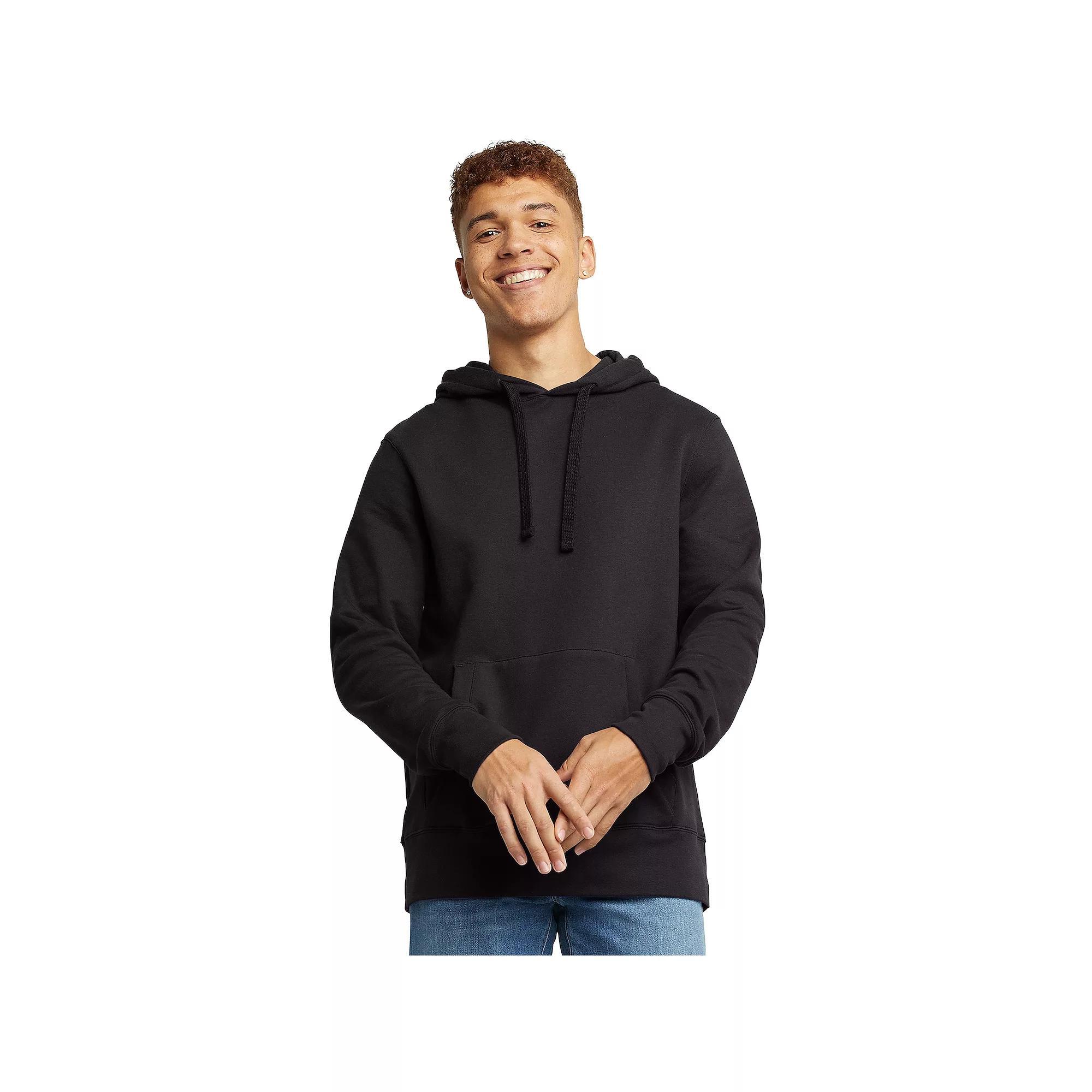 Men's Hanes Originals Pullover Hoodie, Size: Small, Black Product Image