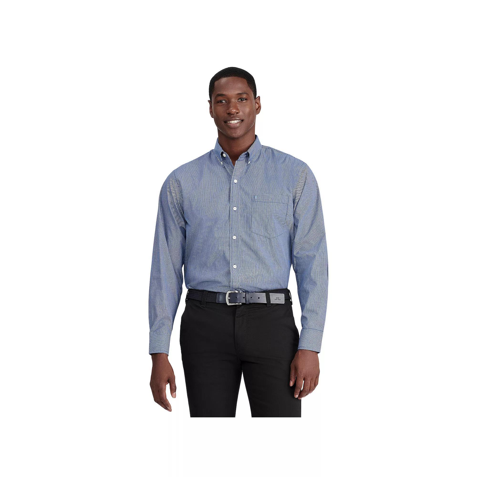 Men's IZOD Classic Button-Down Shirt, Size: Small, Mazarine Blue Product Image