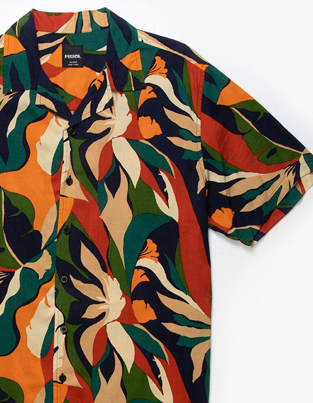 RSQ Mens Tropical Button Up Shirt Product Image