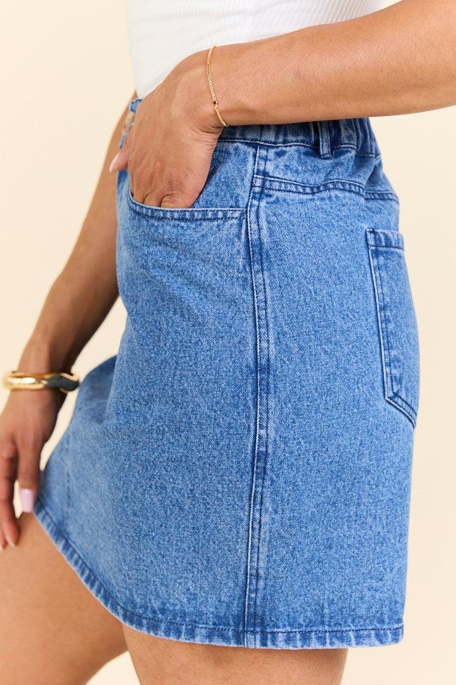 Classic Cut Denim Skirt SALE Product Image