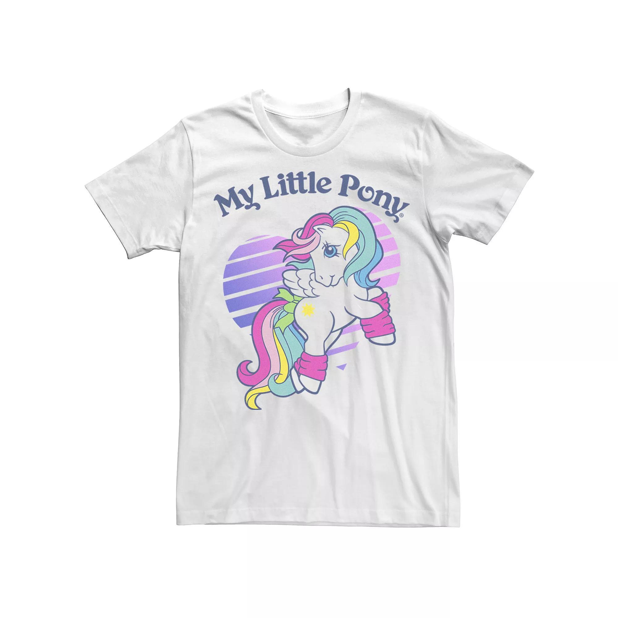 Men's My Little Pony Pegasus Striped Heart Portrait Tee, Size: Large, White Product Image