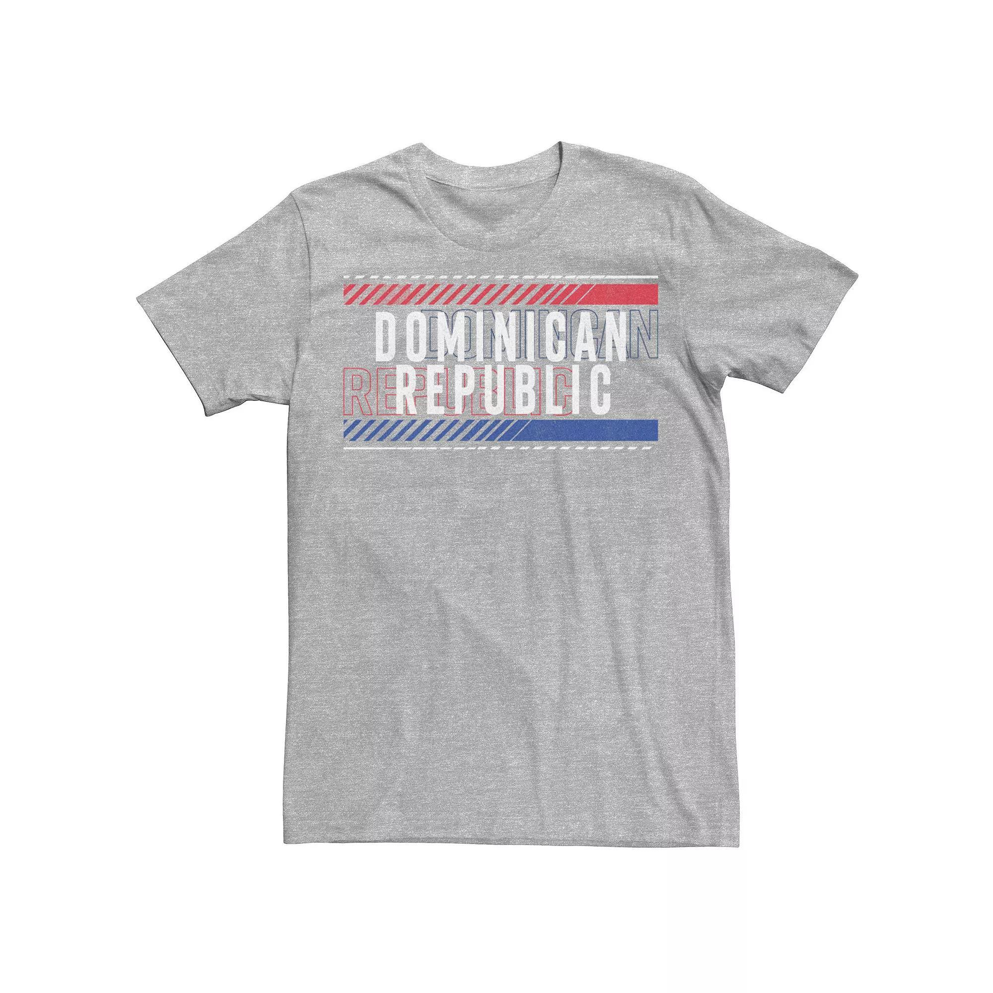 Men's Gonzales Dominican Reublic Text Overlay Tee, Size: Large, Athletic Grey Product Image