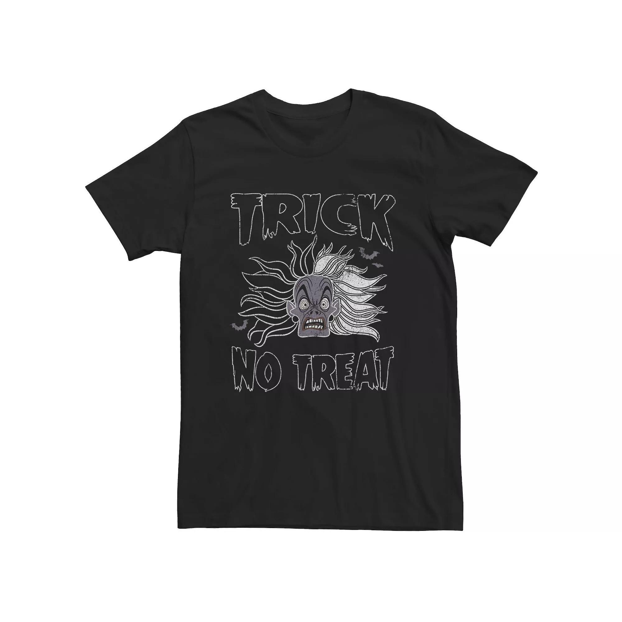 Disney's 101 Dalmatians Cruella De Vil Men's Trick No Treat Tee, Size: 3XL, Black Product Image