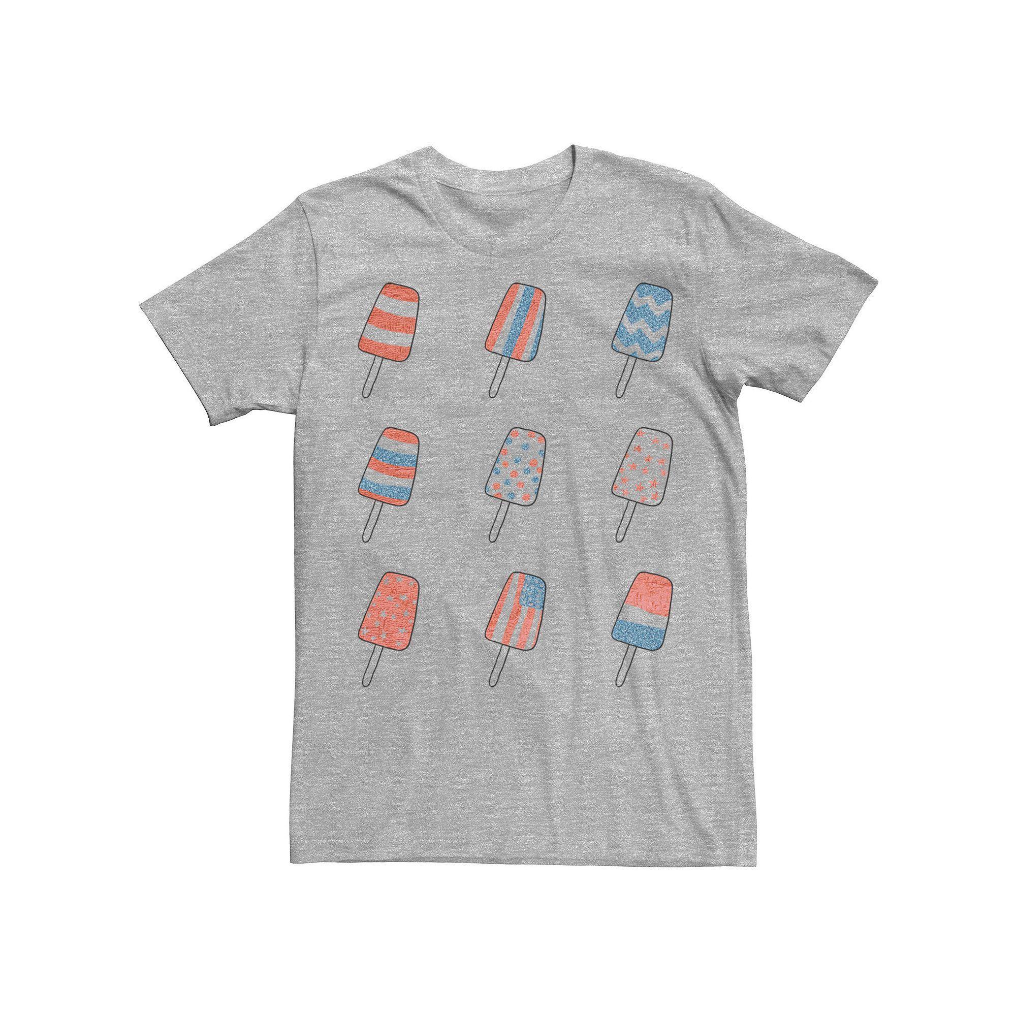 Men's Freedom Popsicles Tee, Boy's, Size: Large, Athletic Grey Product Image