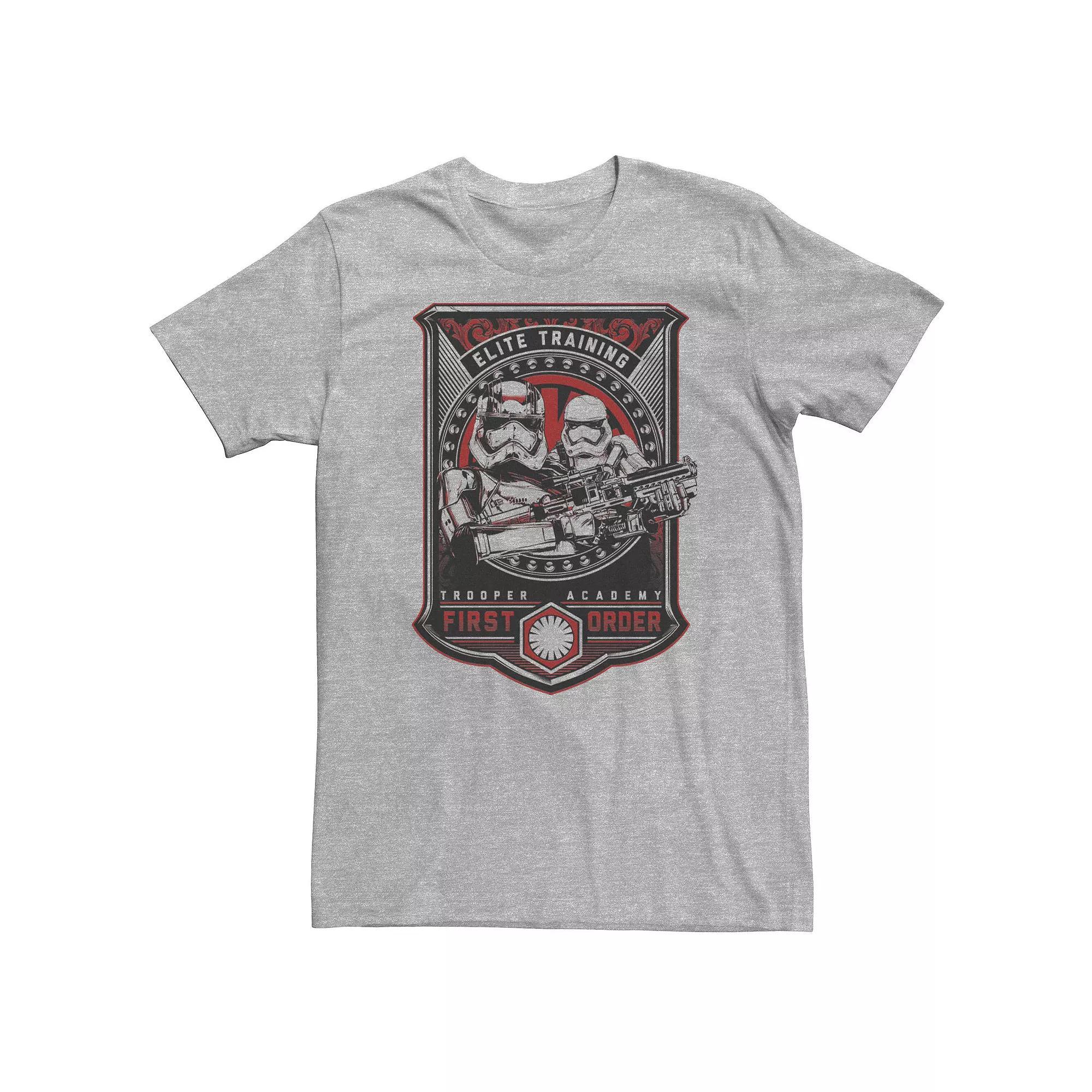 Big & Tall Star Wars The Force Awakens Captain Phasma First Order Tee, Men's, Size: Large Tall, Athletic Grey Product Image