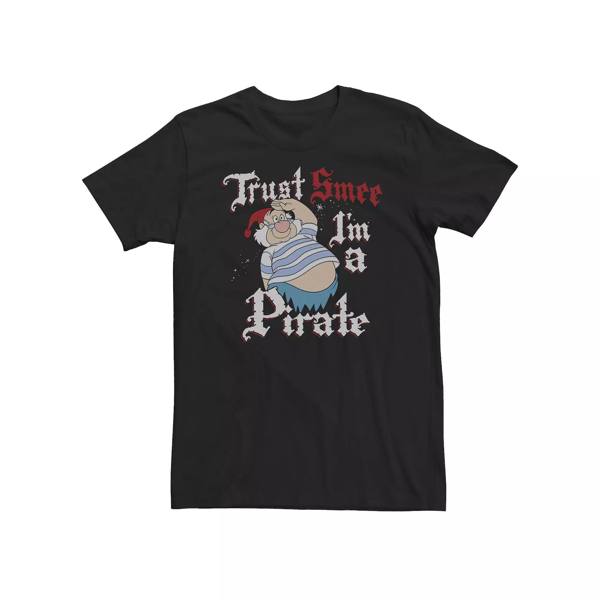 Disney's Peter Pan Big & Tall Trust SMEE I'm A Pirate Salute Tee, Men's, Size: Large Tall, Black Product Image