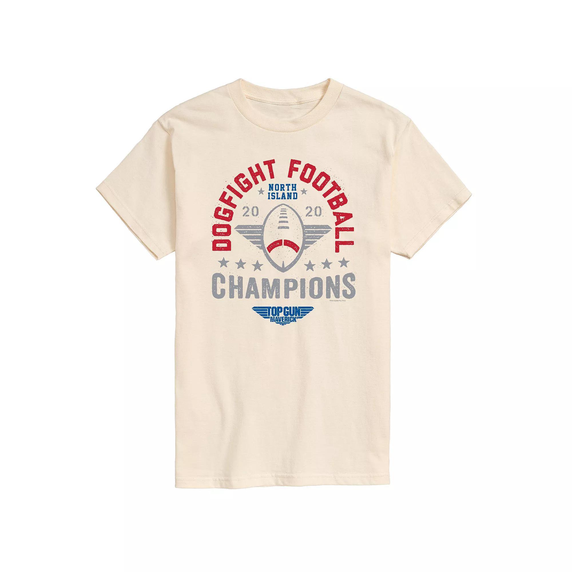 Mens Top Gun Maverick Dogfight Football Tee Product Image