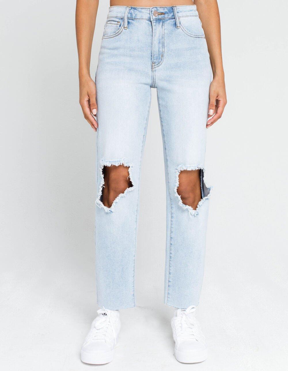 RSQ High Rise Womens Straight Leg Jeans Product Image