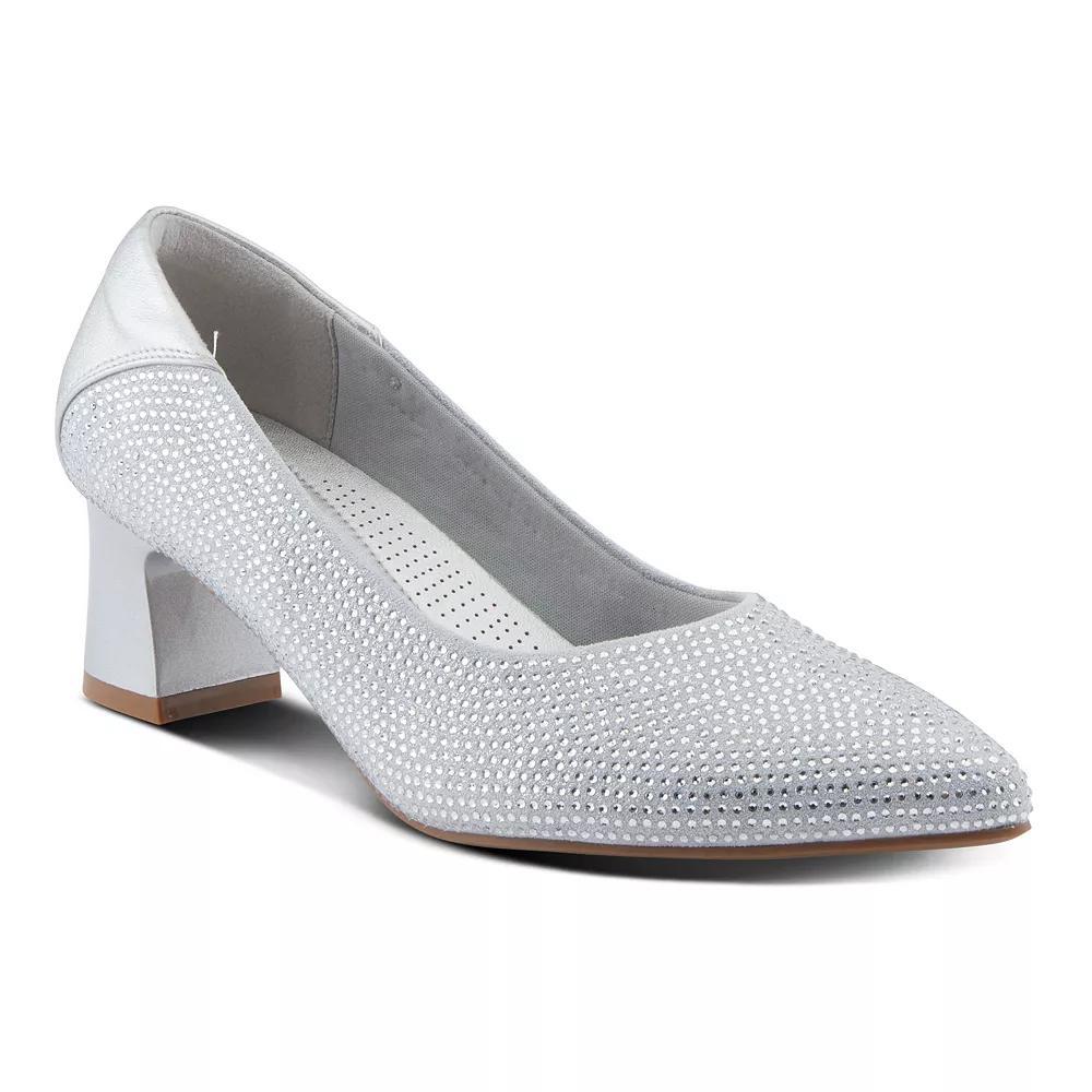Patrizia Senna Women's Block Heel Pumps, Size: 40, Silver Product Image
