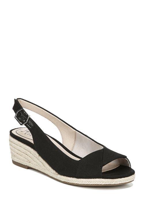 LifeStride Socialite Women's Wedge Sandals, Size: 7 Wide, Red Red Product Image