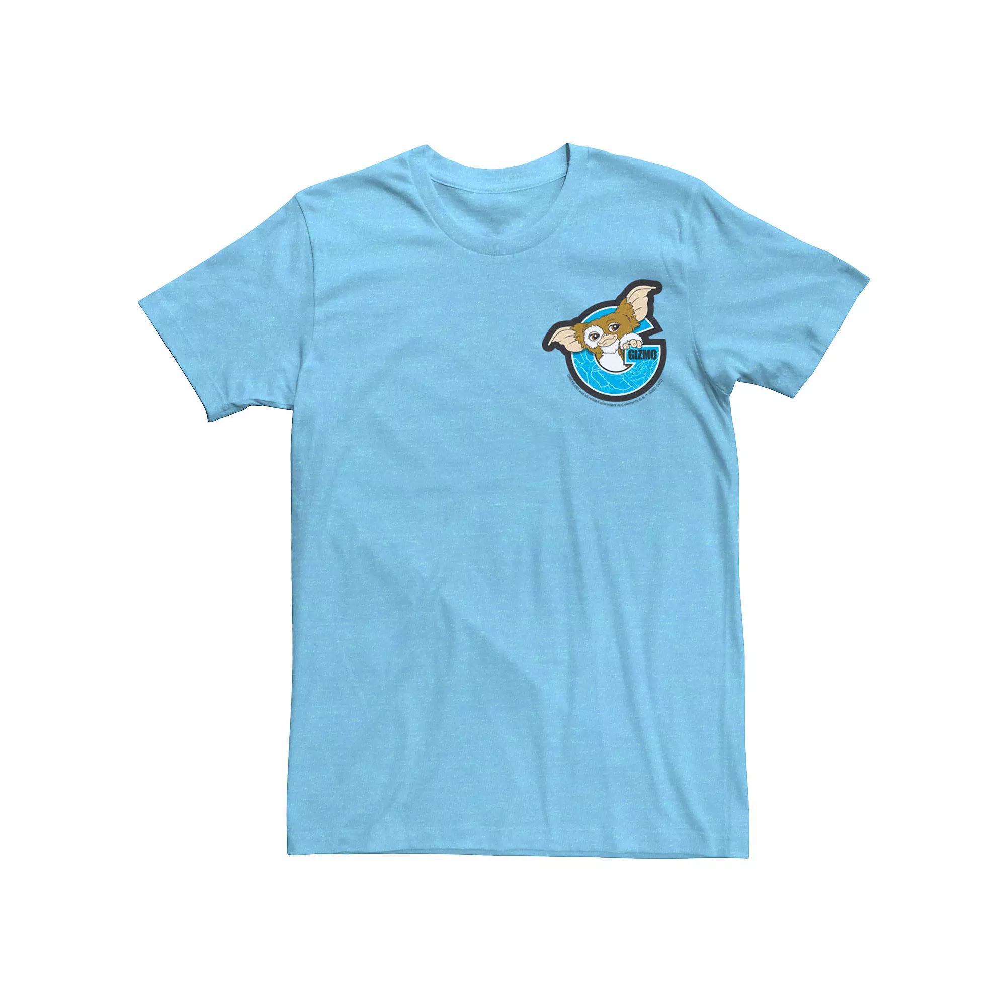 Men's Gremlins Gizmo Pocket Tee, Size: Small, Light Blue Grey Product Image