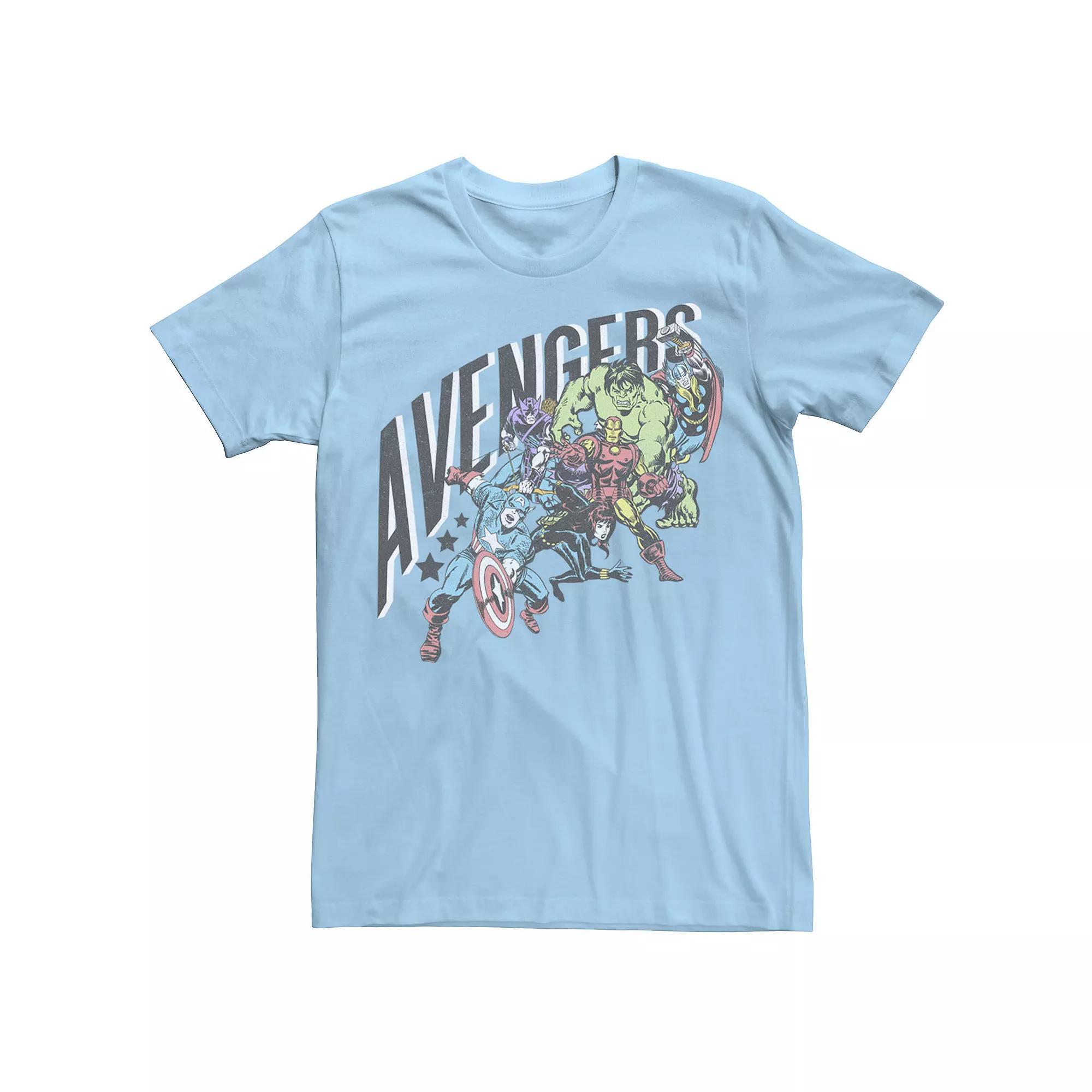 Mens Marvel Avengers Ready For Action Group Shot Tee Product Image