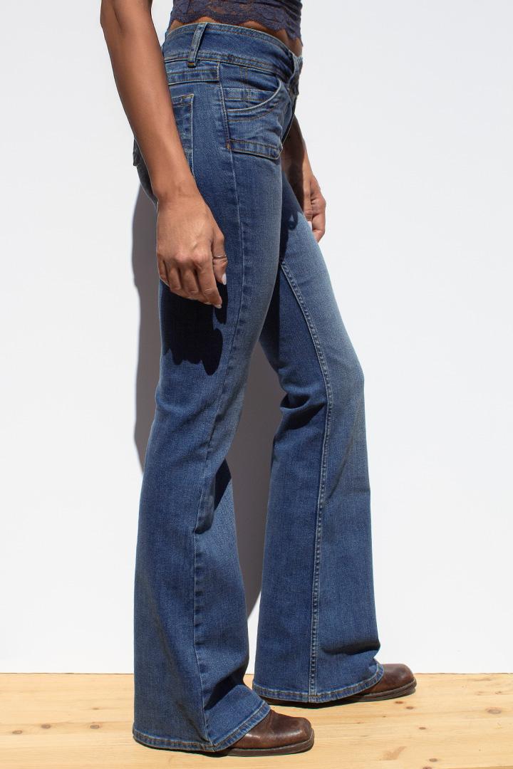 Flare jeans double button Product Image