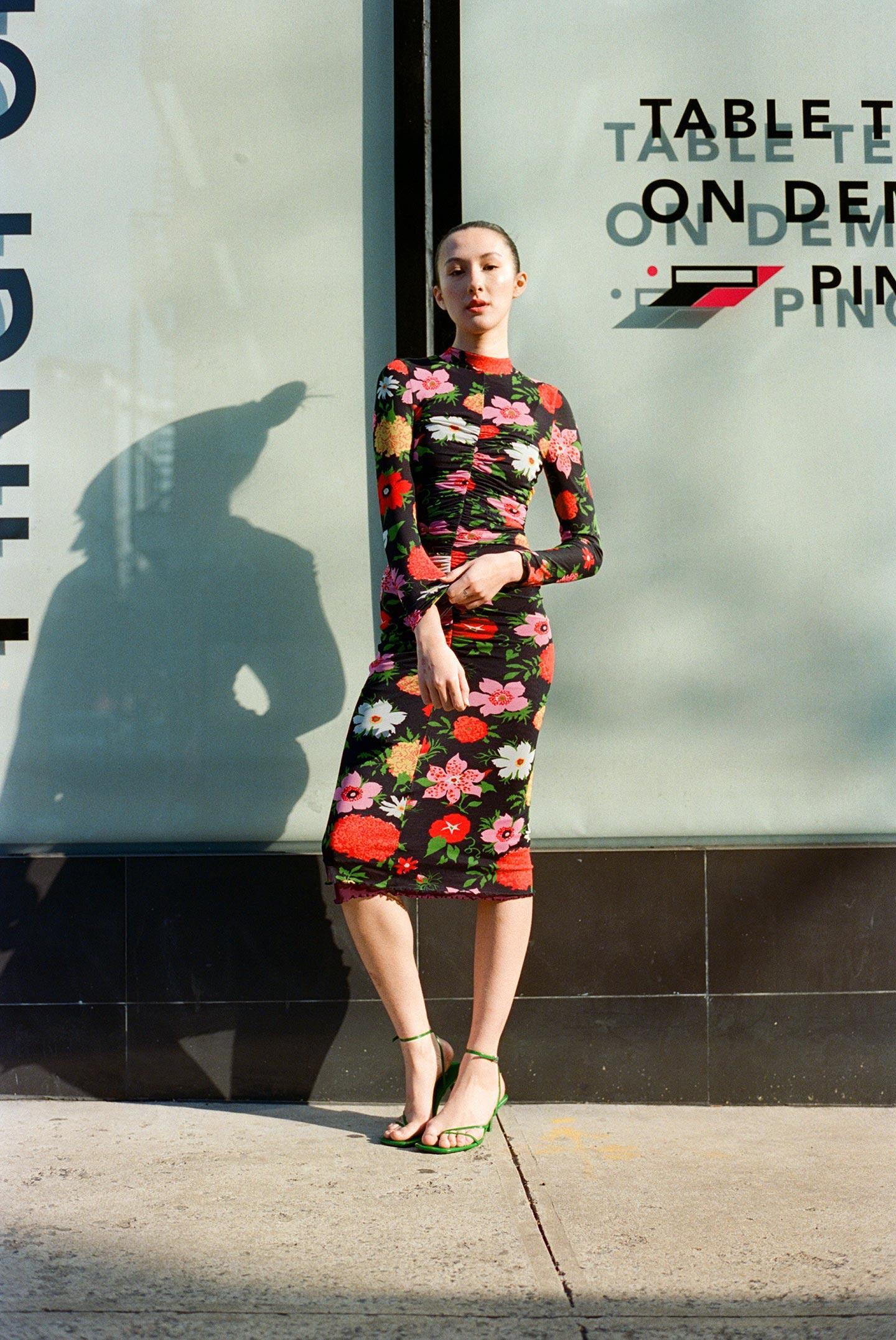 Gemini Dress - Mills Floral / Gamay Product Image