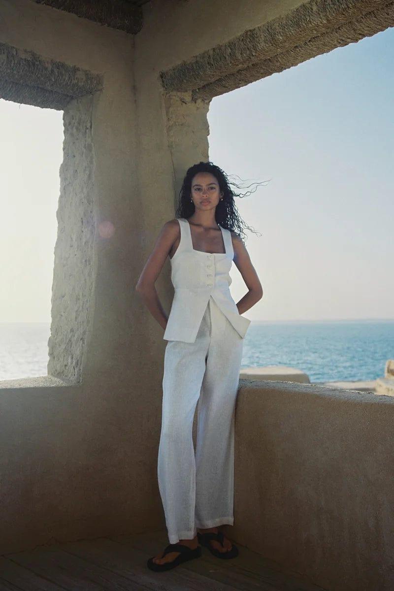Isotta Pant White - Final Sale Product Image