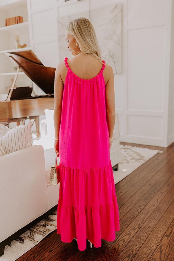 Feeling Giddy Maxi Dress in Hot Pink Product Image