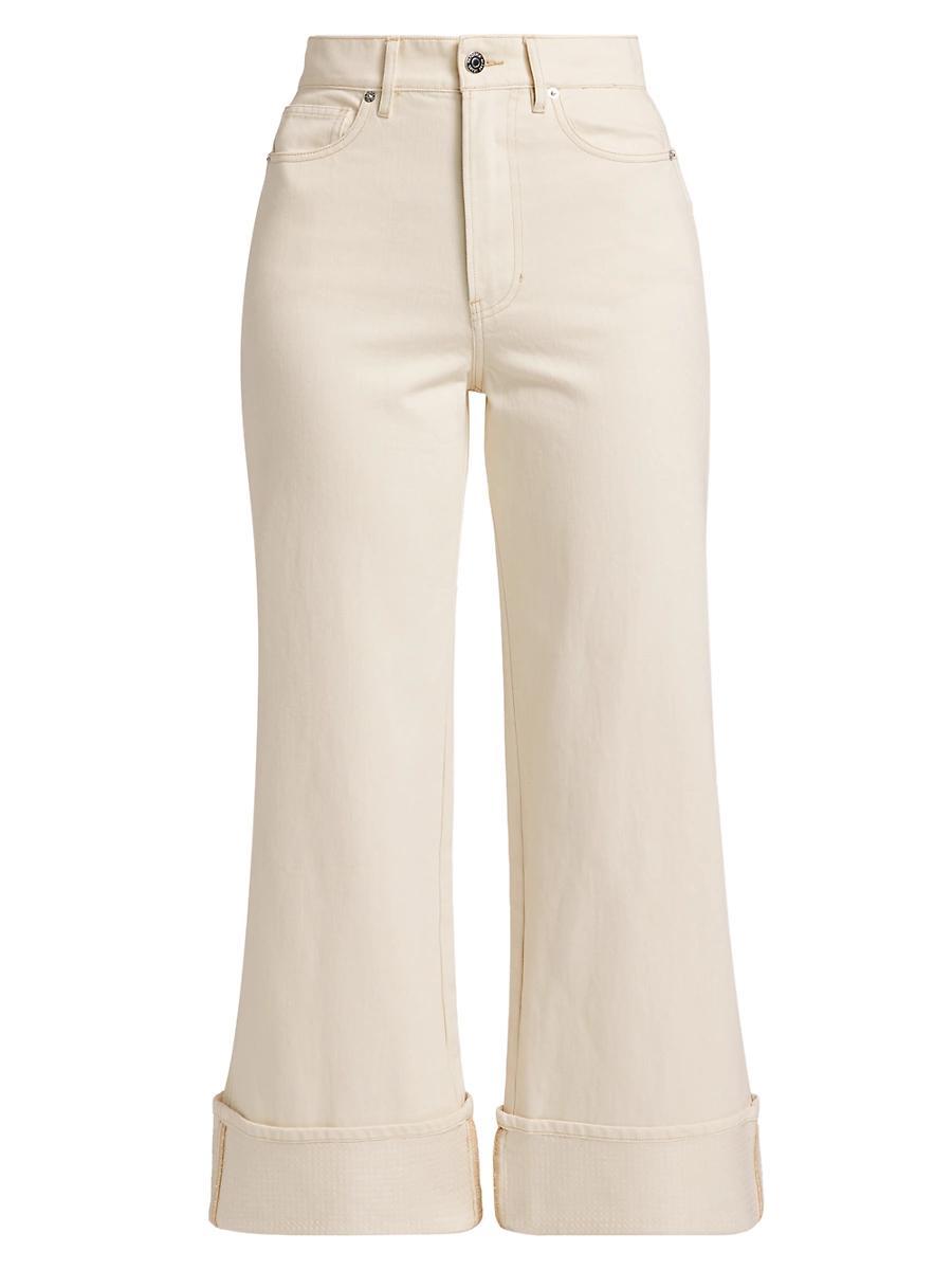 Womens Taylor Cropped Cuffed Jeans Product Image