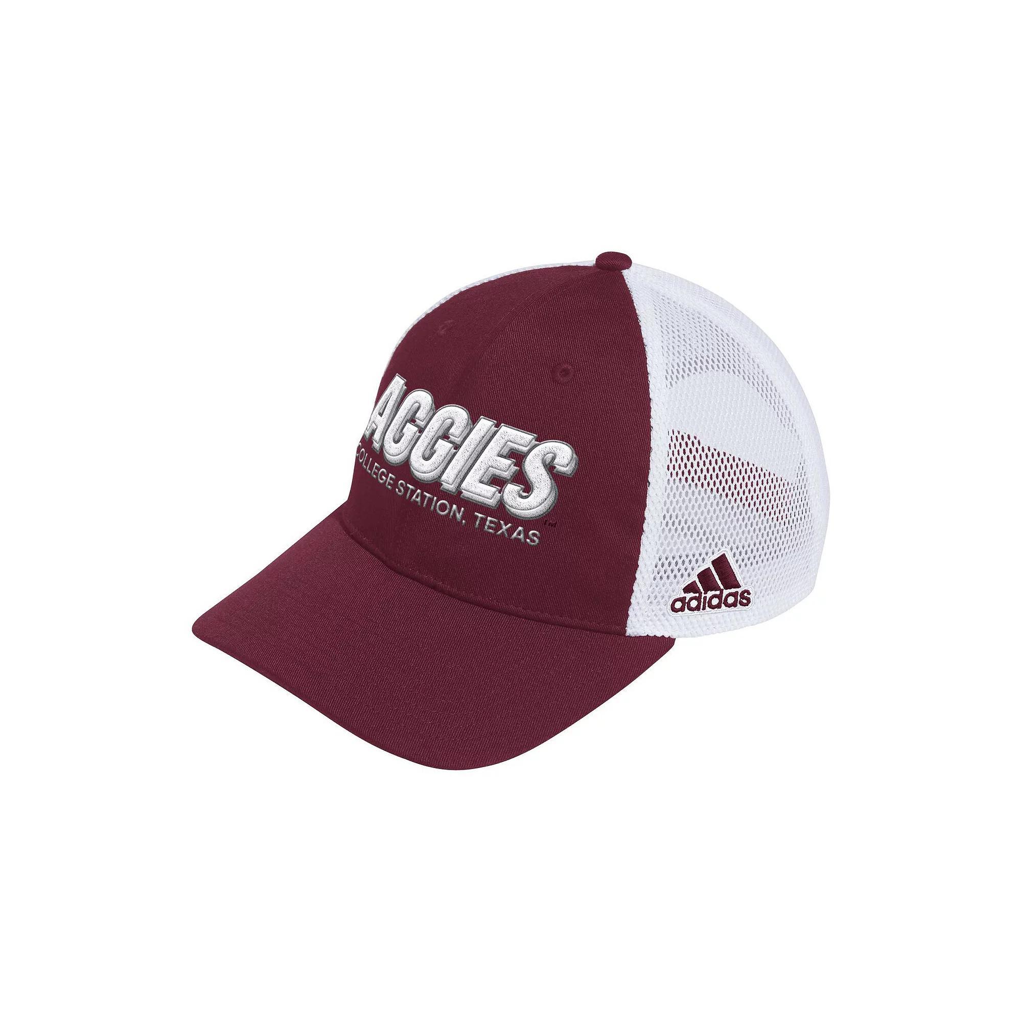 Men's adidas Maroon Arizona State Sun Devils Mascot Block Letter Slouch Trucker Adjustable Hat, Red Product Image